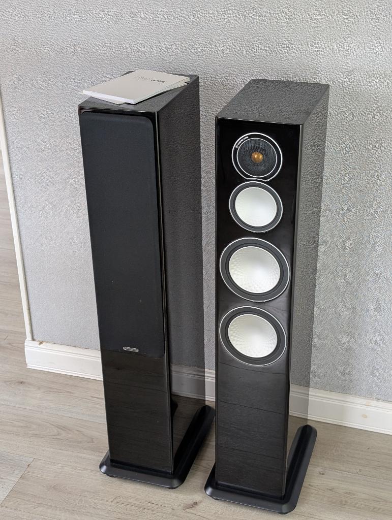 Monitor Audio SILVER 8 - High End vloerstaanders!, Audio, Tv en Foto, Luidsprekers, Zo goed als nieuw, 120 watt of meer, Front, Rear of Stereo speakers