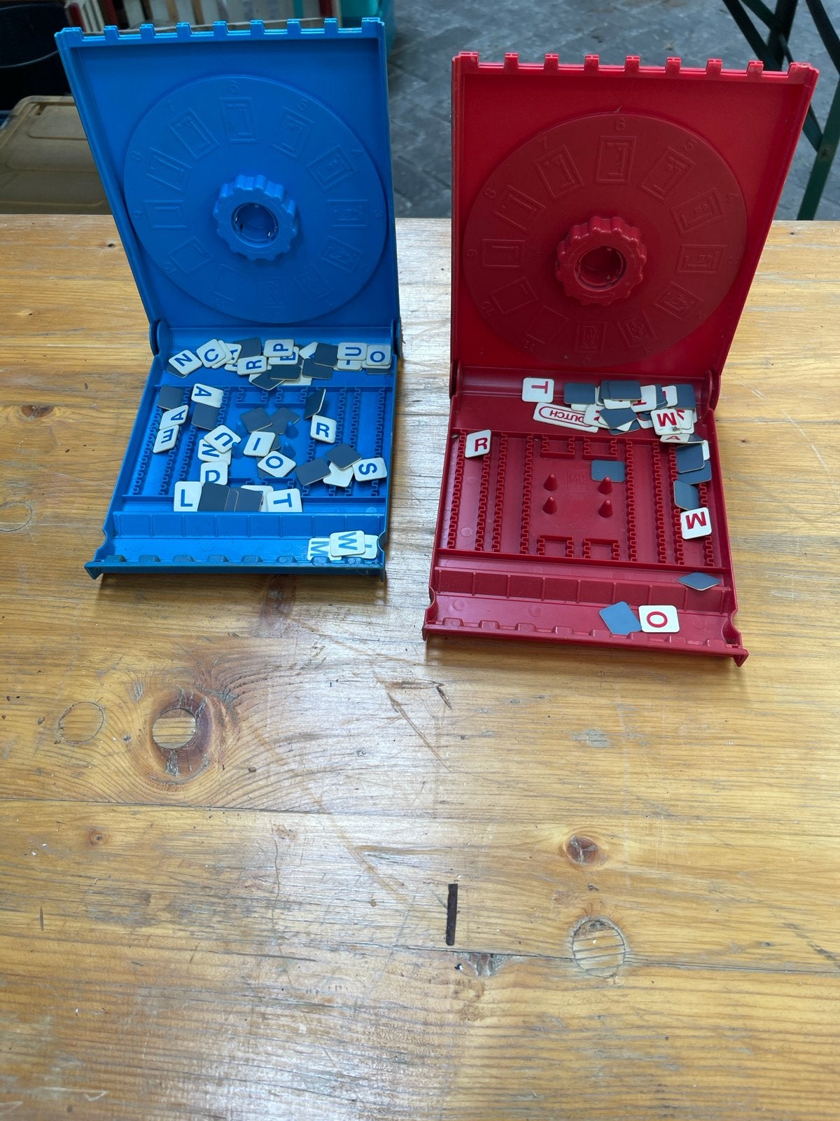 Vintage MB Reisedition Scrabble en Mastermind, Een of twee spelers, Ophalen, Gebruikt, Reisspel