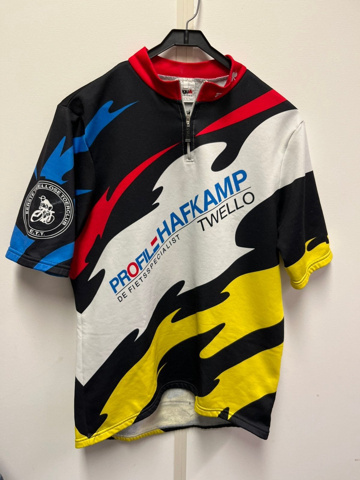 AGU Fiets Shirt - Vintage Wielertrui - Maat L, Gebruikt, Heren, Ophalen of Verzenden, L