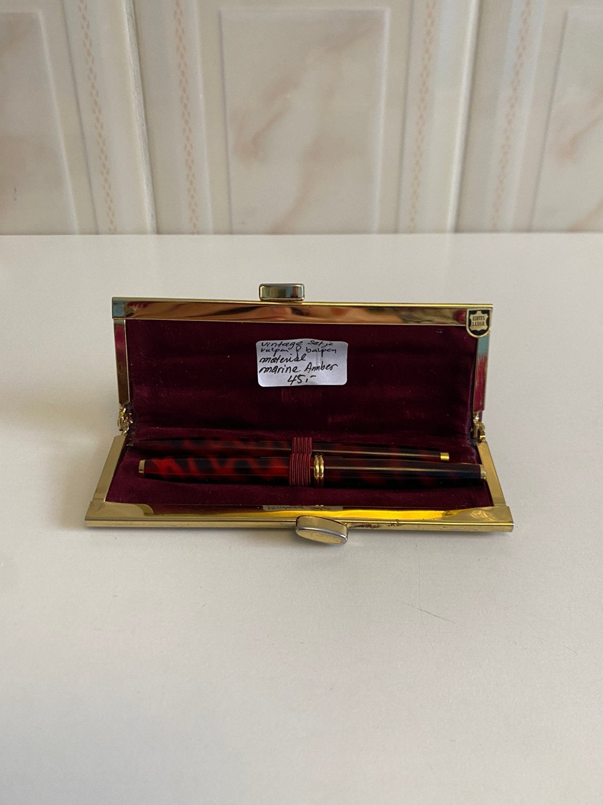 Antiek Vulpen Balpen Marine Amber, Ophalen of Verzenden, Gebruikt, Vulpen, Overige merken