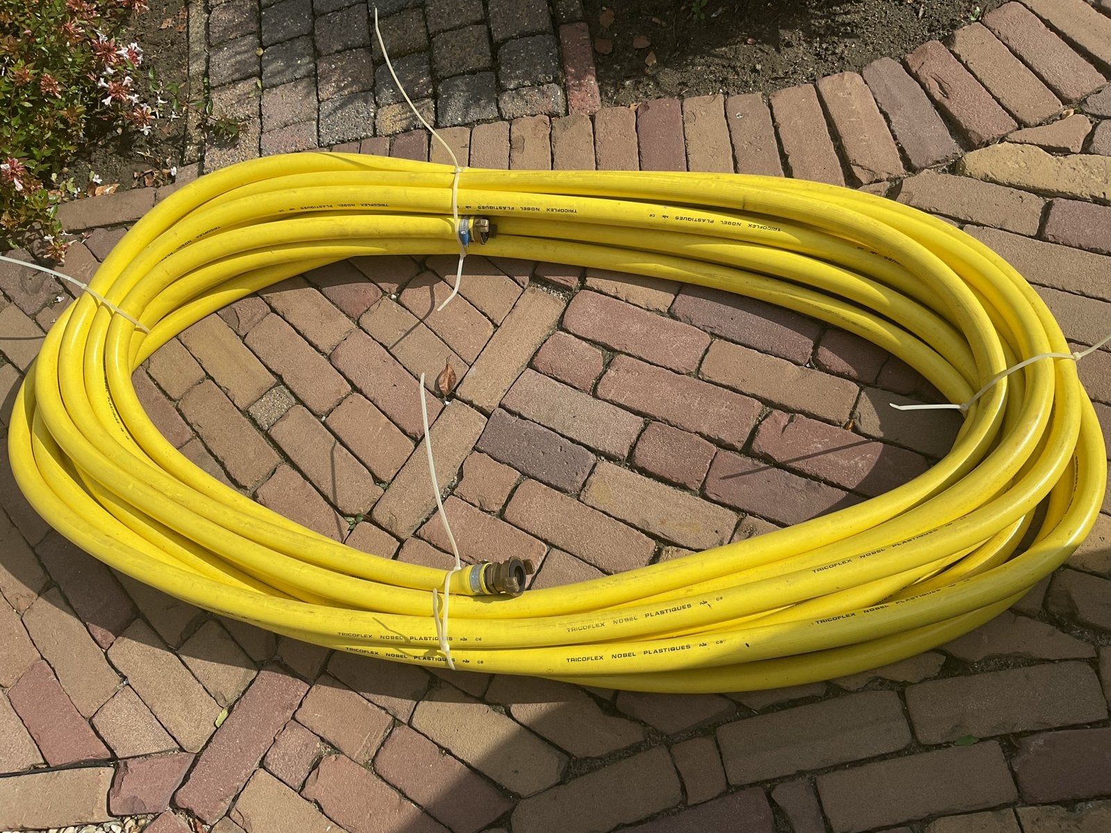 Gele Tuinslang Tricoflex Nobel Plastiques 3 cm binnendiamete, Tuin en Terras, Ophalen, Gebruikt, Tuinslang