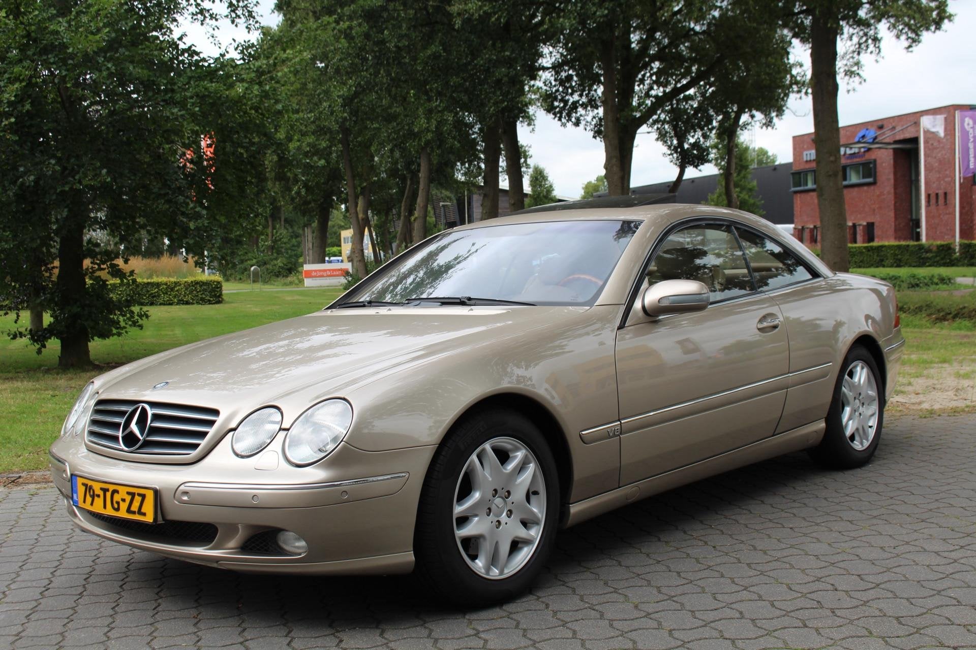 Mercedes-Benz CL 500 V8 Luchtvering, NIEUWSTAAT Collectorsit, Beige, 4 stoelen, Beige, Bedrijf
