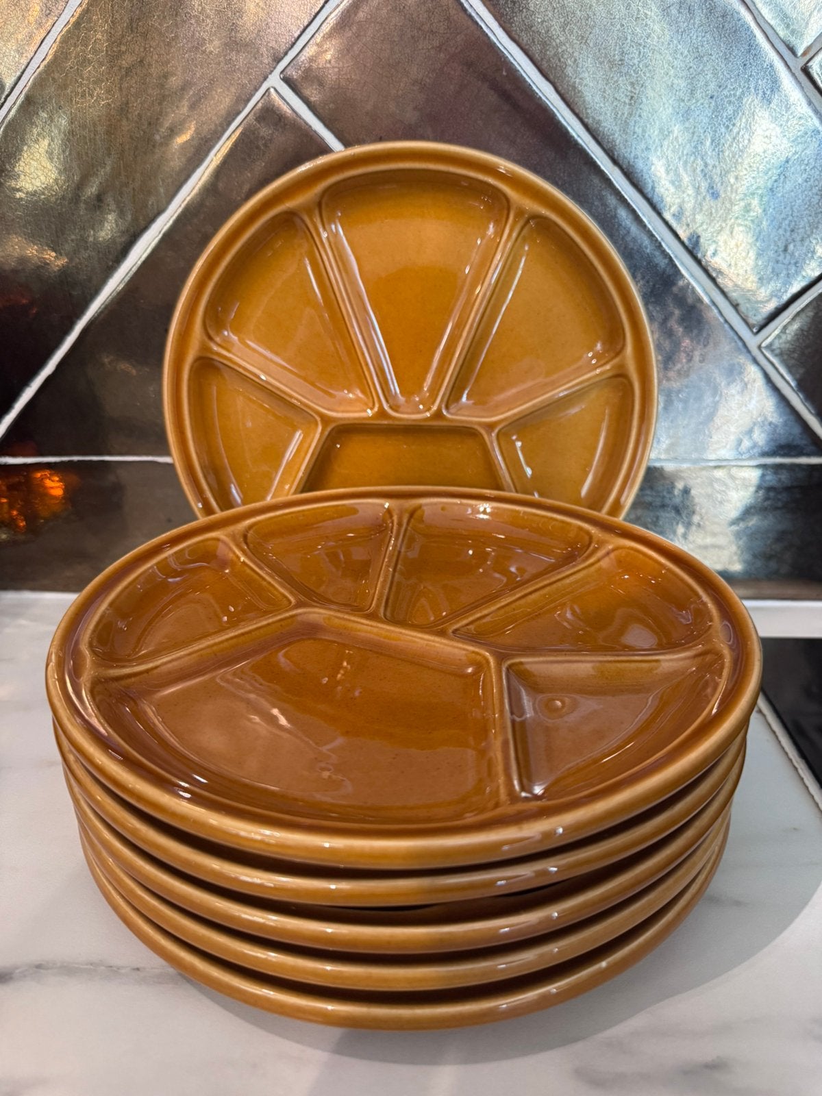 Vintage fondue/gourmet borden, Antiek en Kunst, Ophalen of Verzenden