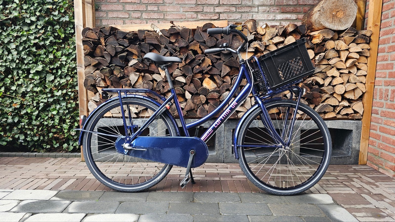 Cortina U4 Meisjesfiets 26 inch - Blauw - Zo goed als nieu, Terugtraprem, 53 tot 56 cm, Versnellingen, Zo goed als nieuw
