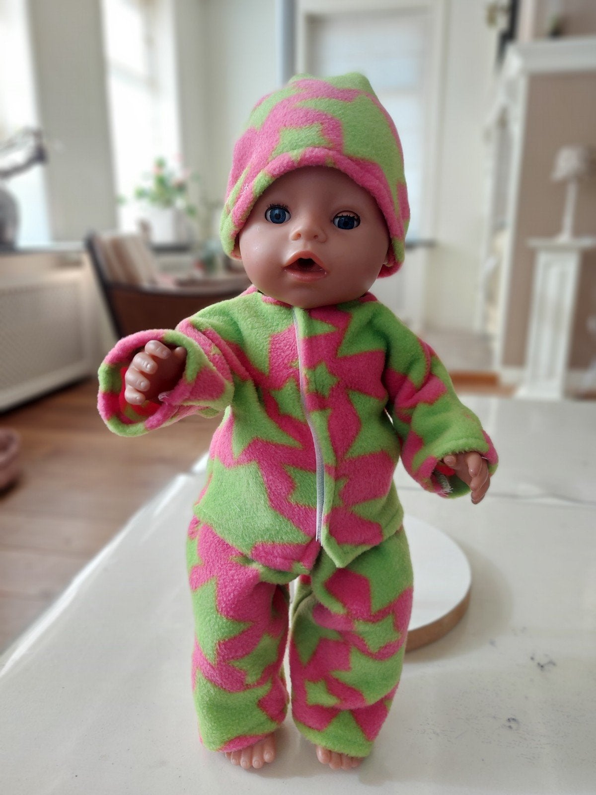 Warme fleece 3 delig set baby born, Ophalen of Verzenden, Nieuw, Babypop