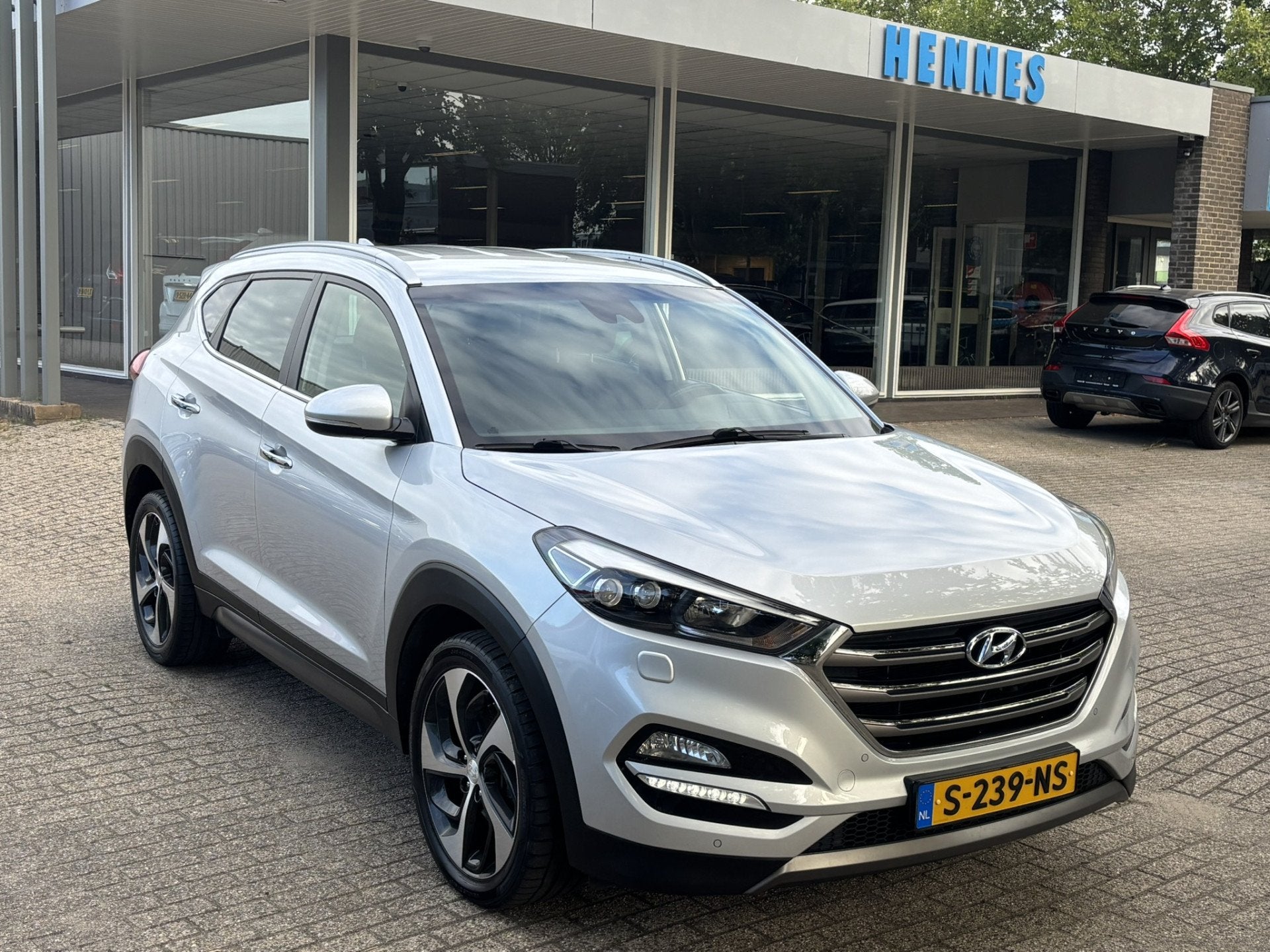 Hyundai Tucson 1.6 T-GDi Comfort 4WD Stoel+stuurwielverwarmi, Auto's, Stof, Gebruikt, 4 cilinders, Bedrijf