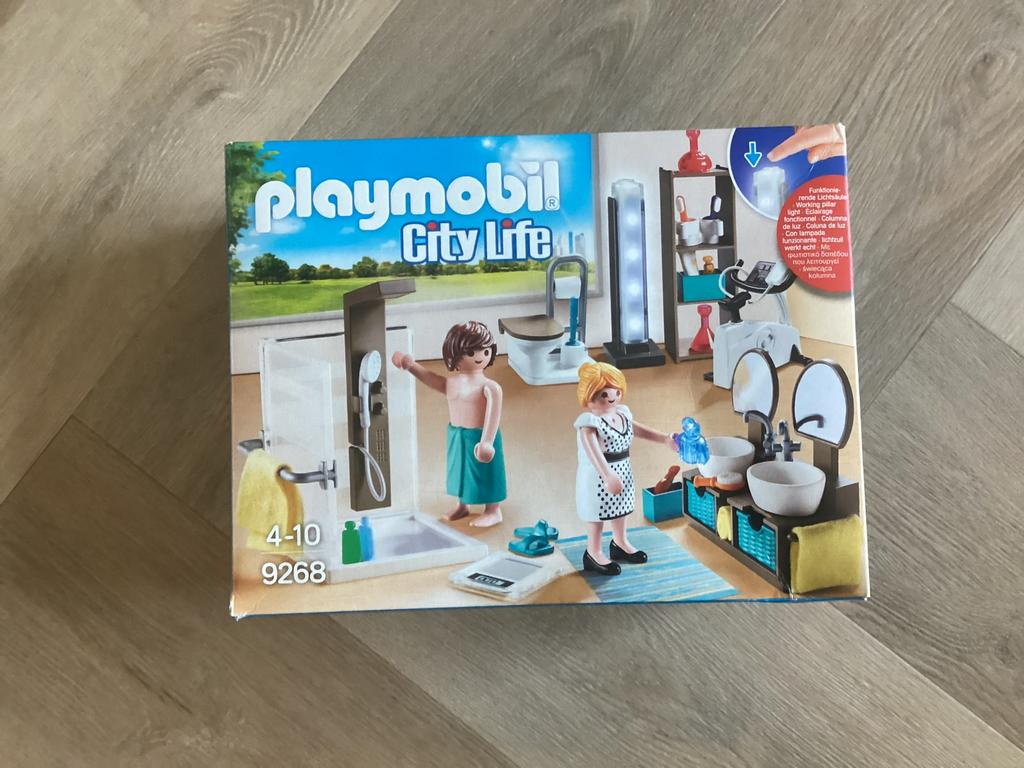 Playmobil City Life 9268 Badkamer, Ophalen of Verzenden, Zo goed als nieuw, Jongen of Meisje