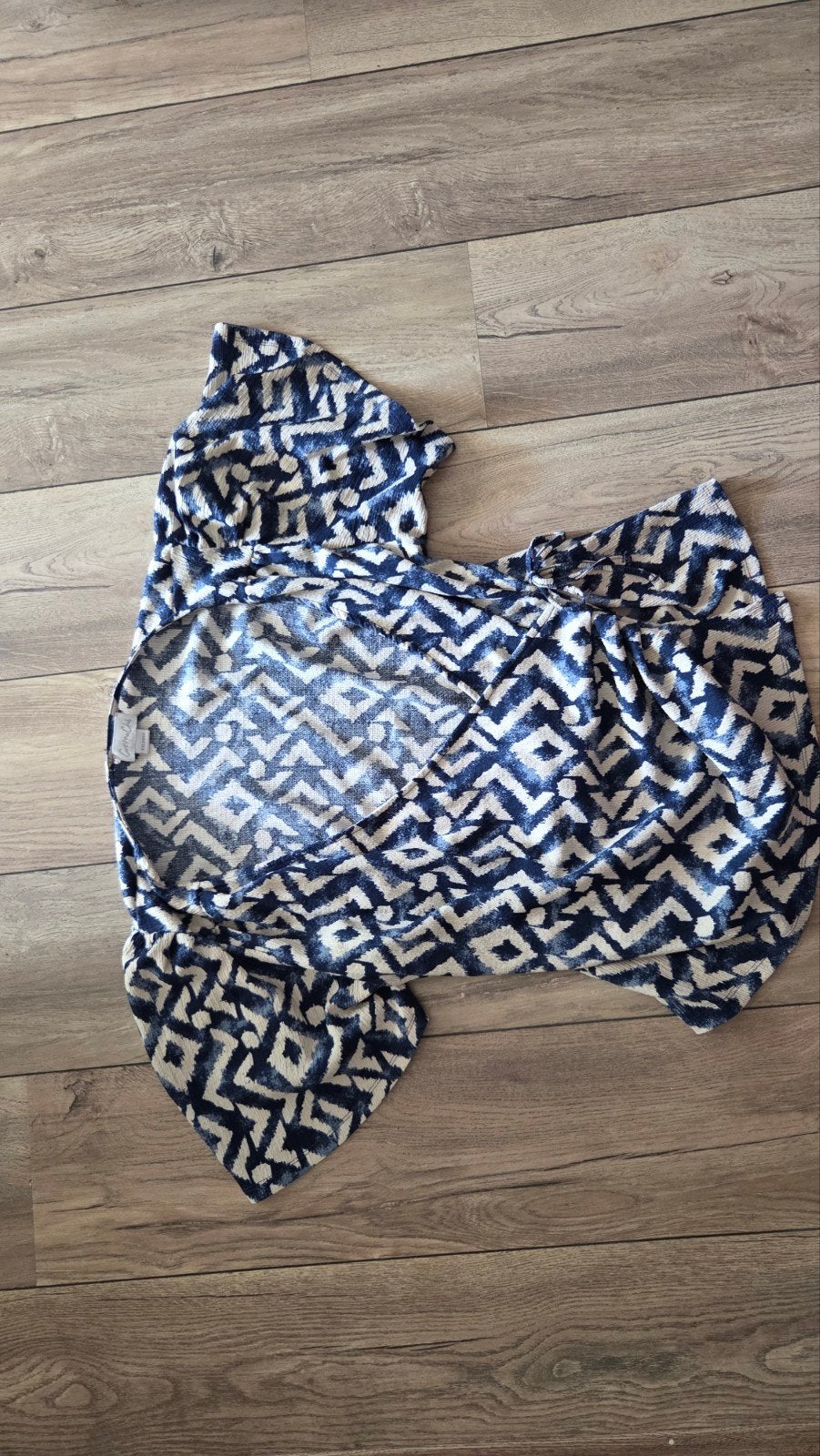 Cotton Club Croptop overslag T-shirt XXL met Strikdetail, Kleding | Dames, T-shirts, Blauw, Maat 46/48 (XL) of groter, Ophalen of Verzenden