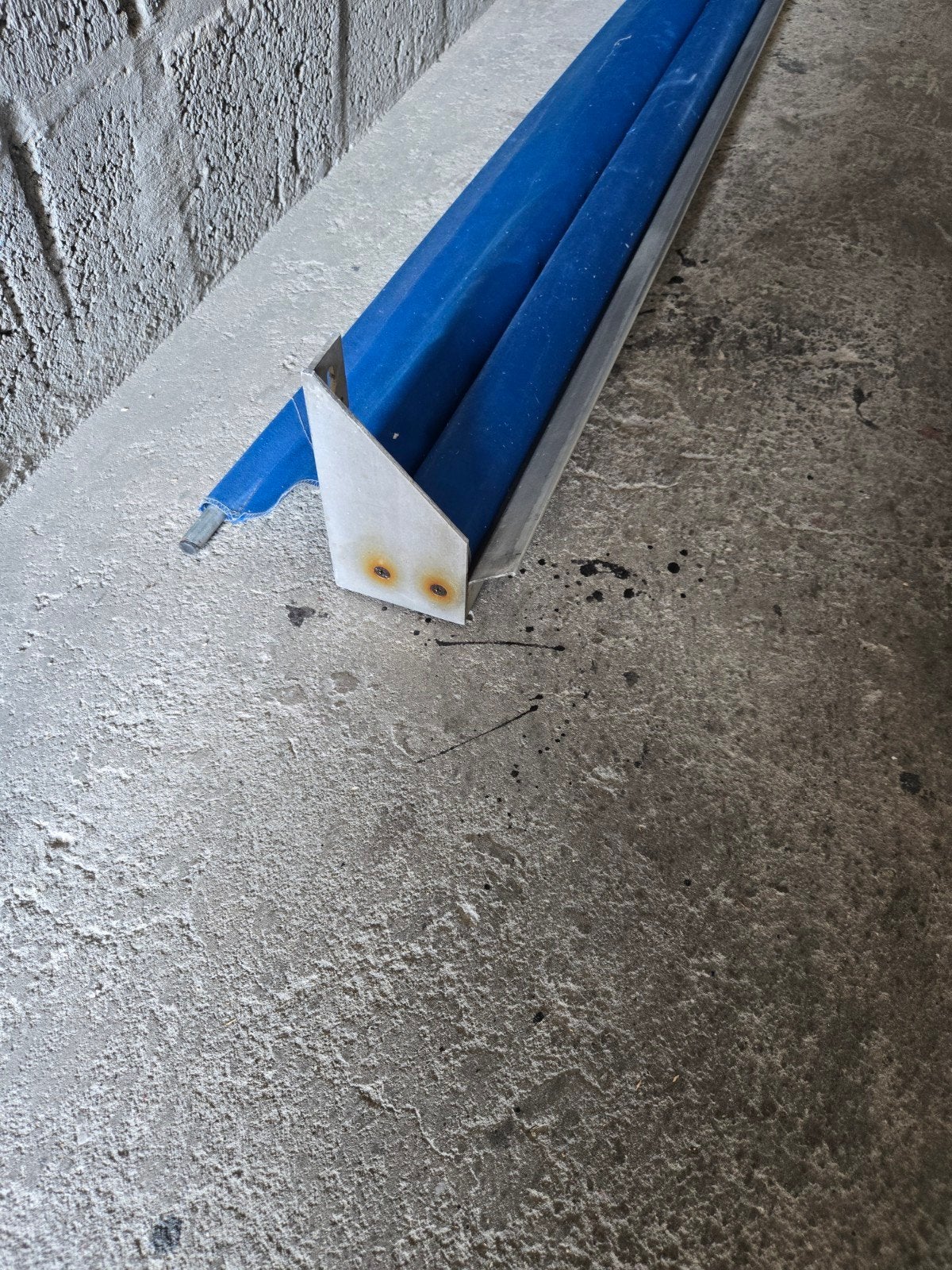 Zonnescherm blauw - Gebruikt, Ophalen, Gebruikt, Overige typen, 450 cm of meer