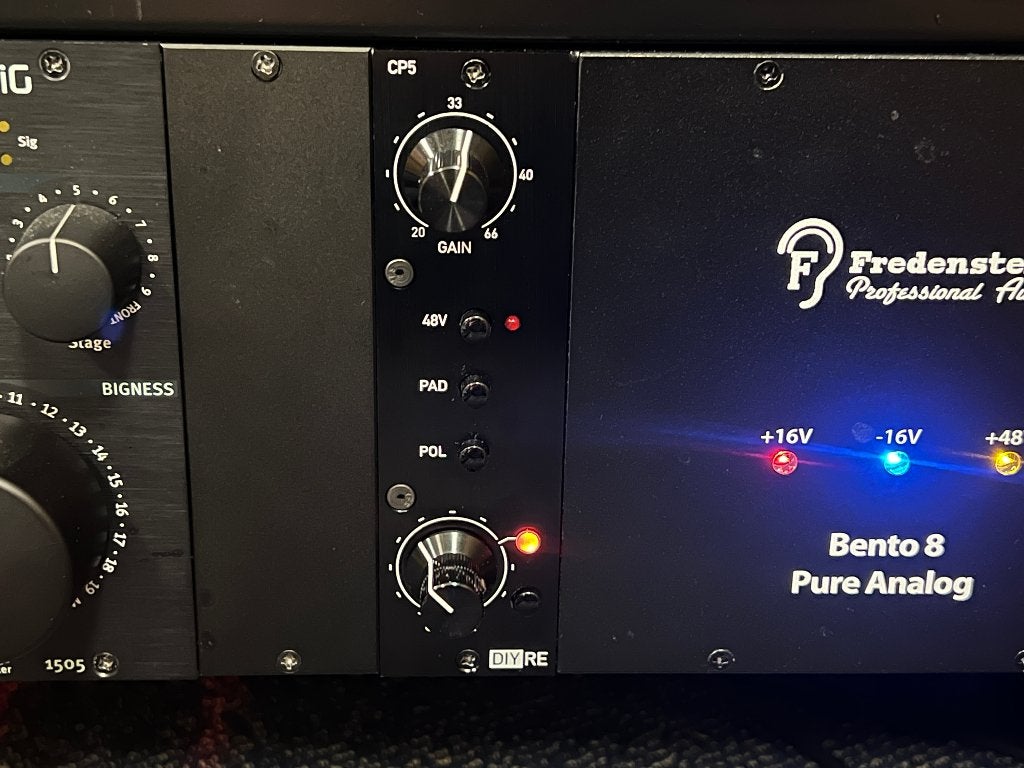 DIYRE CP5 Colour Mic Preamp - met CTX Analog Console module!, Ophalen of Verzenden, Zo goed als nieuw, Distortion, Overdrive of Fuzz