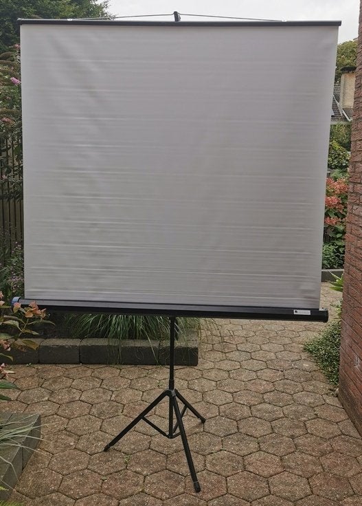 Projectiescherm, Ophalen, Gebruikt