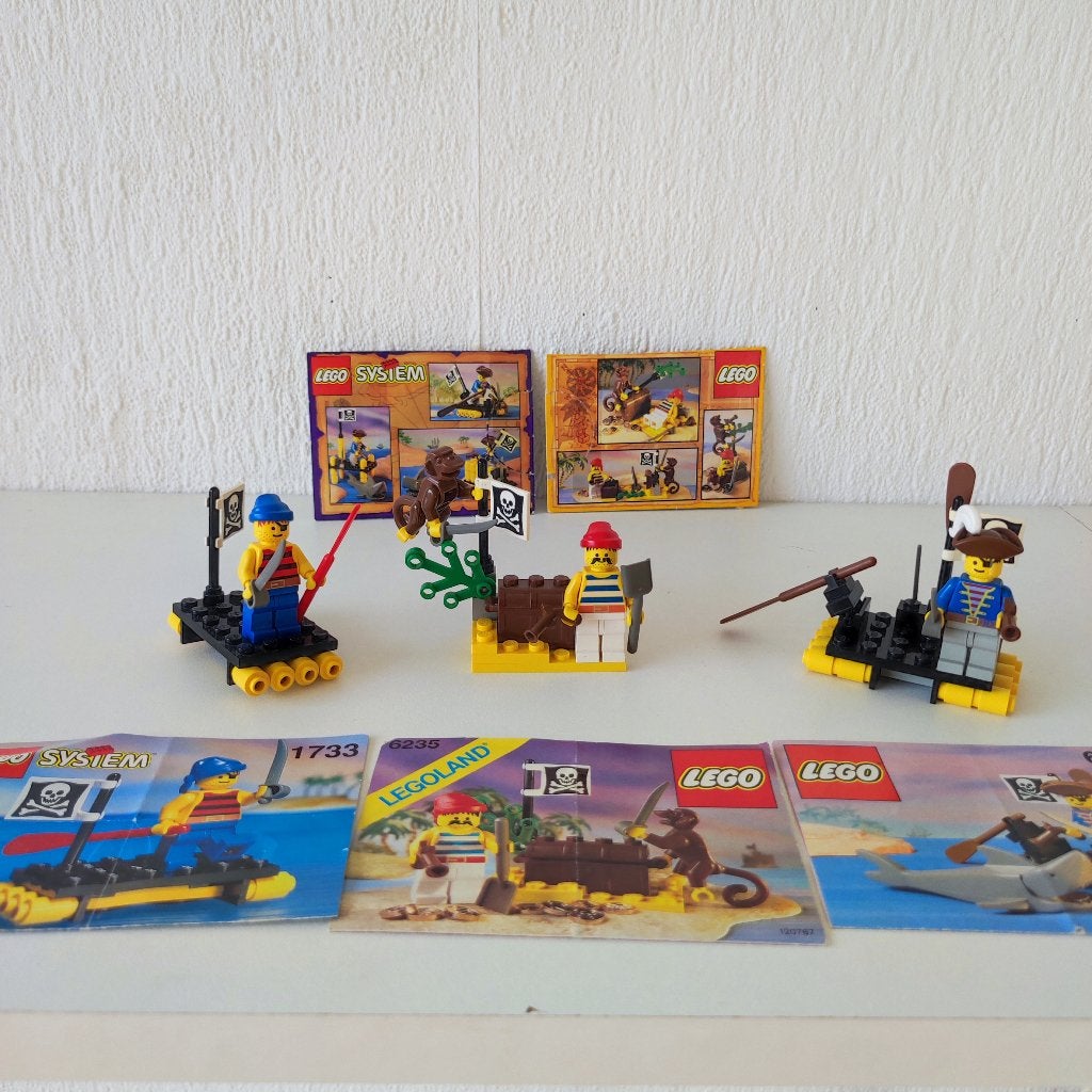 Lego Pirates Set II Bundle: 6235, 6234, 1733, Lego, Zo goed als nieuw, Compleet, Complete set