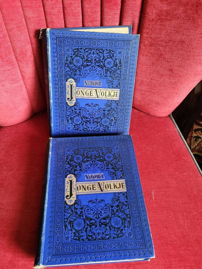 Voor't jonge volkje 2 gebonden delen begin 1900, Ophalen of Verzenden, Diverse auteurs