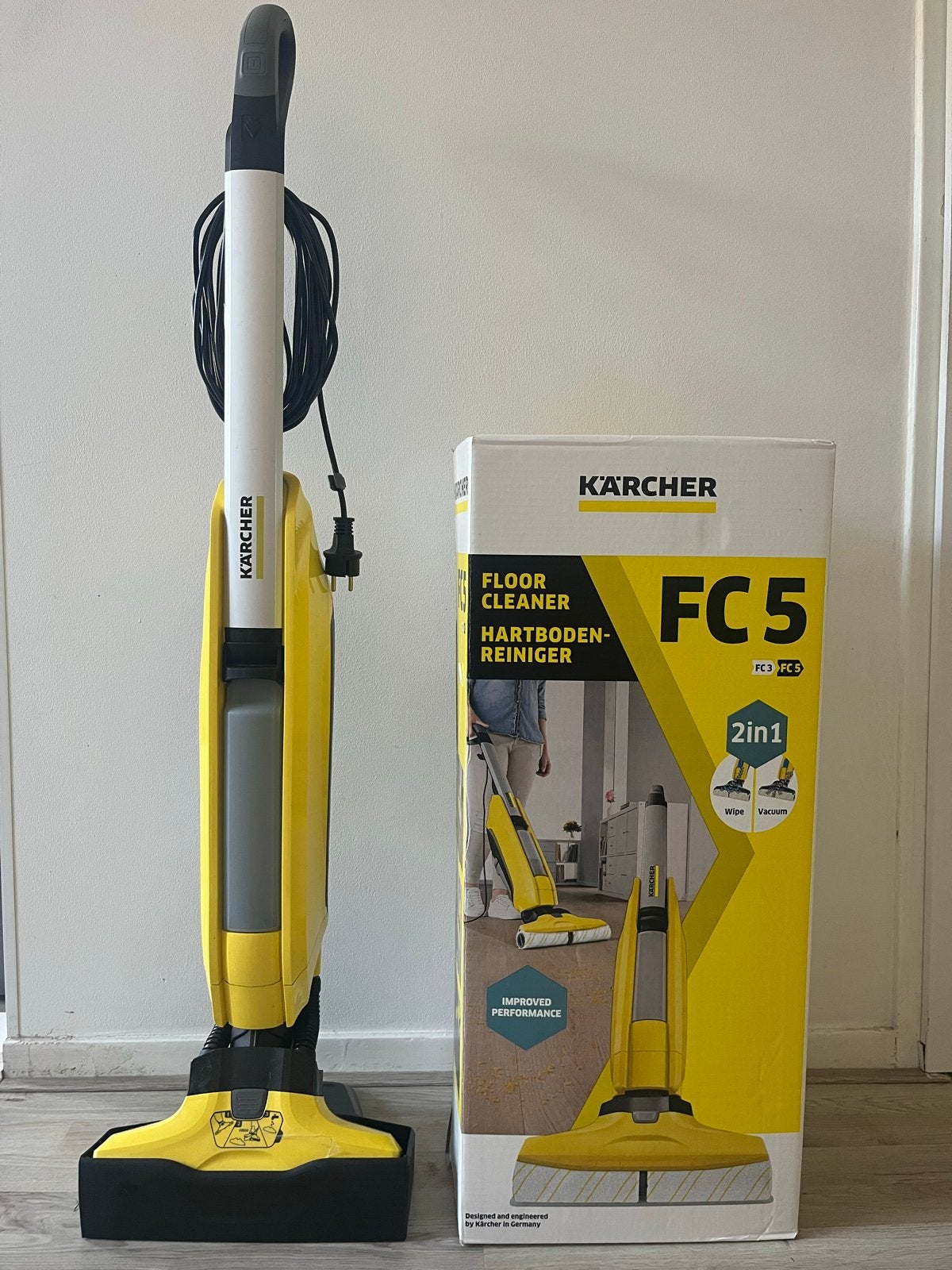 Kärcher FC 5 Vloerreiniger - zo goed als nieuw, Witgoed en Apparatuur, Stofzuigers, Ophalen, Kärcher, Dweilfunctie, Zo goed als nieuw