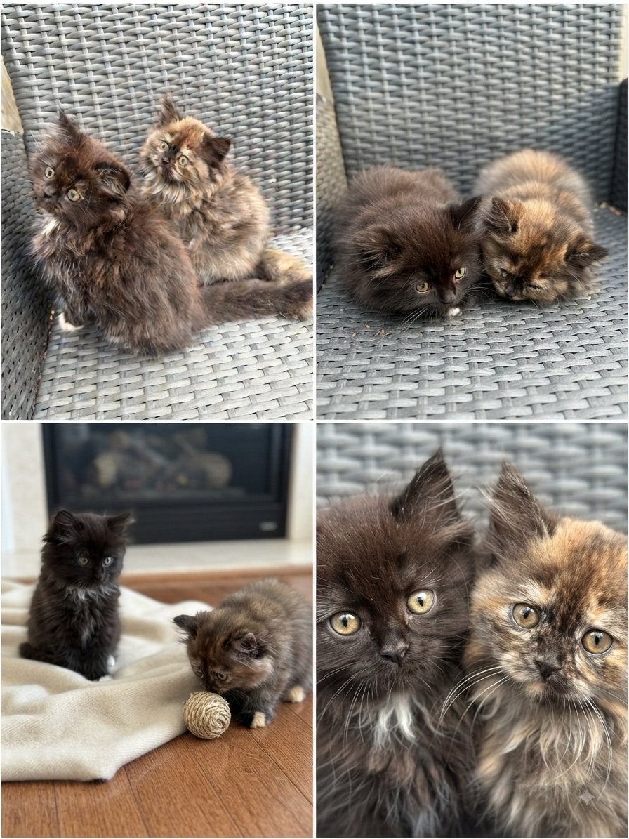 Perzische kittens, Dieren en Toebehoren, Meerdere dieren, Gechipt