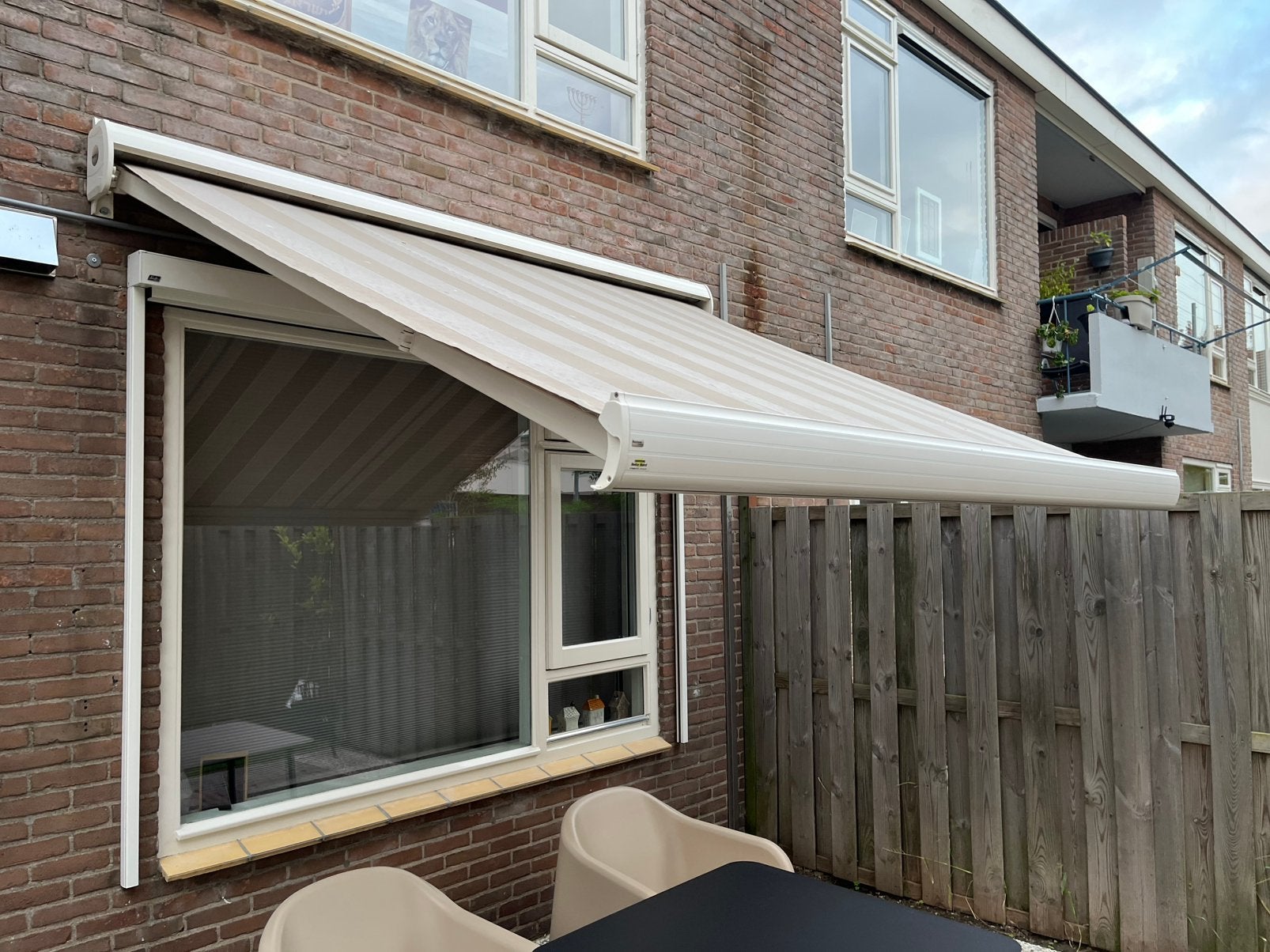 Zonnescherm, Tuin en Terras, Ophalen, Gebruikt, Elektrisch, 150 tot 300 cm