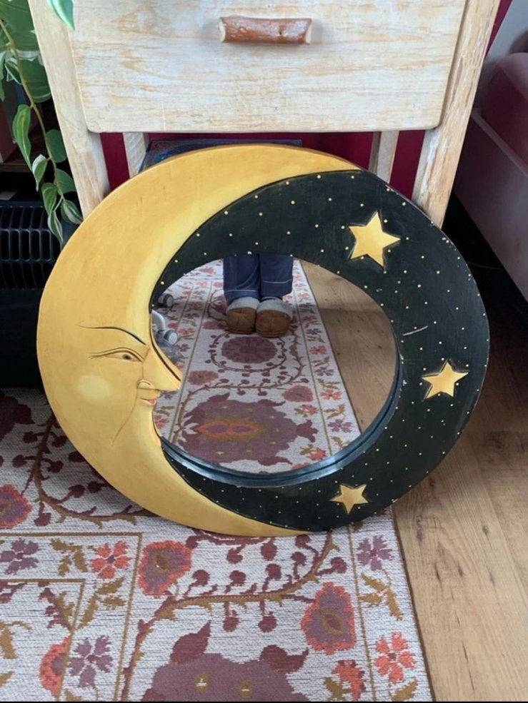 Spiegel maan en sterren, Ophalen, Minder dan 50 cm, Zo goed als nieuw, Minder dan 100 cm