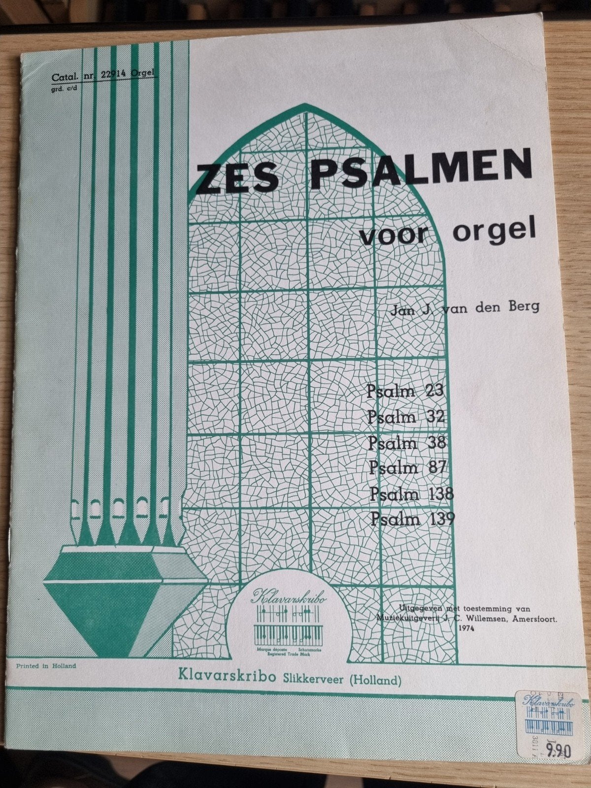 klavarskribo, 6 psalmen voor orgel, Ophalen of Verzenden, Artiest of Componist, Religie en Gospel, Orgel