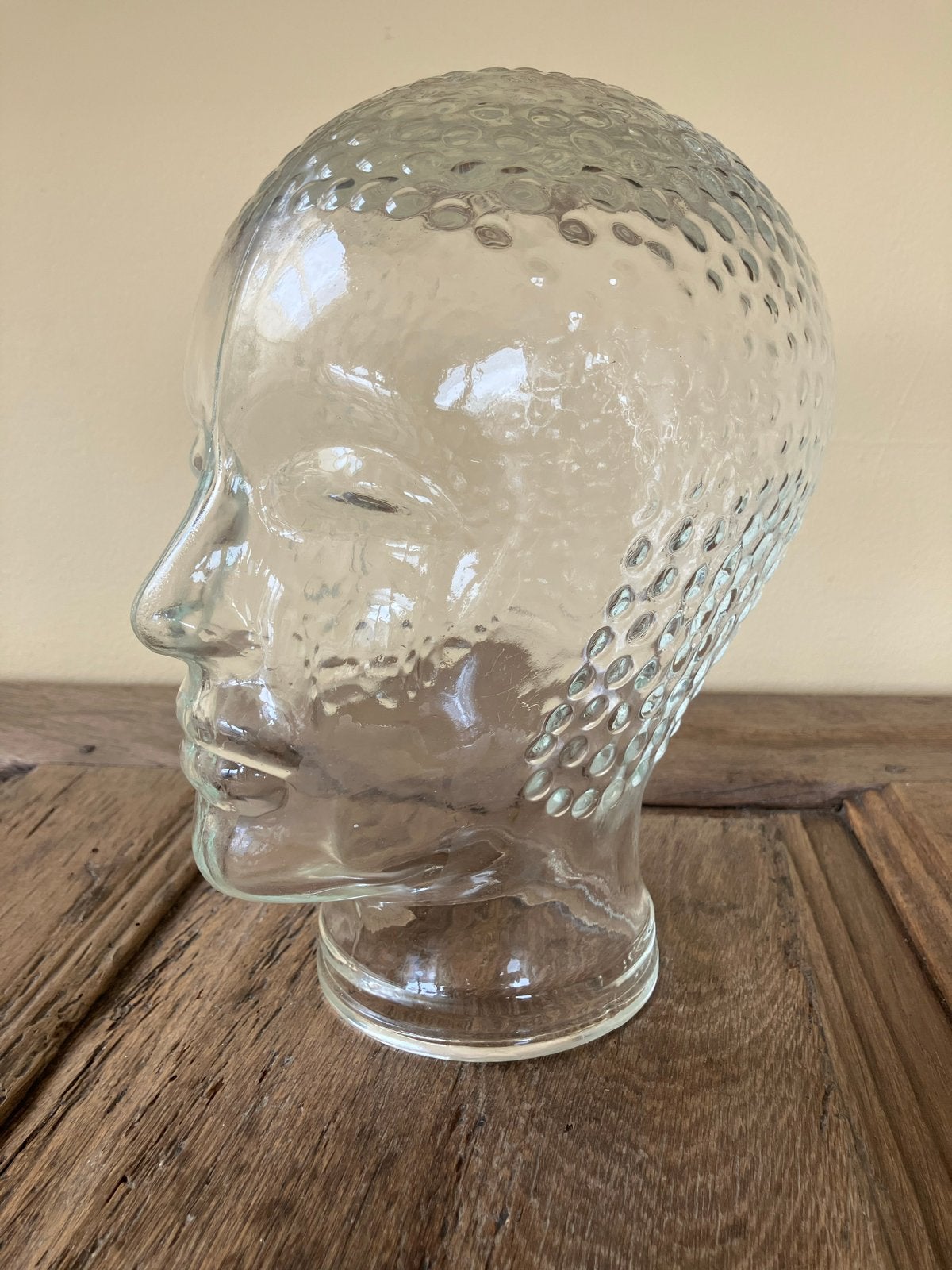 Vintage glazen Hoofd Mannequin, Ophalen of Verzenden