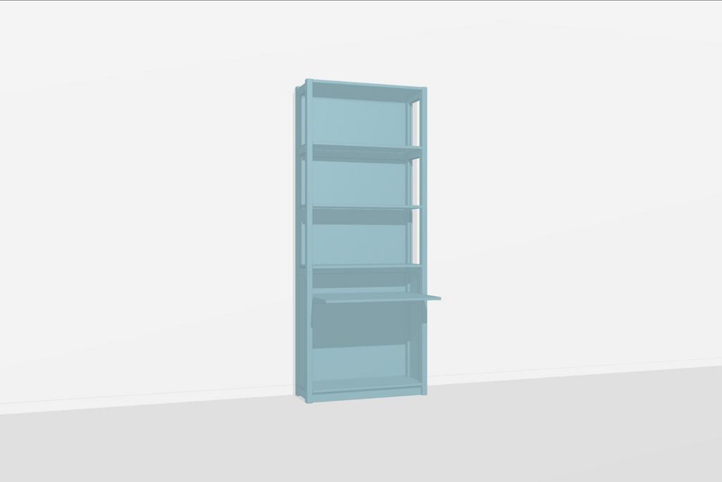 Lundia kast met bureautje - 208x30x100 cm kinderkamer, Ophalen, Gebruikt