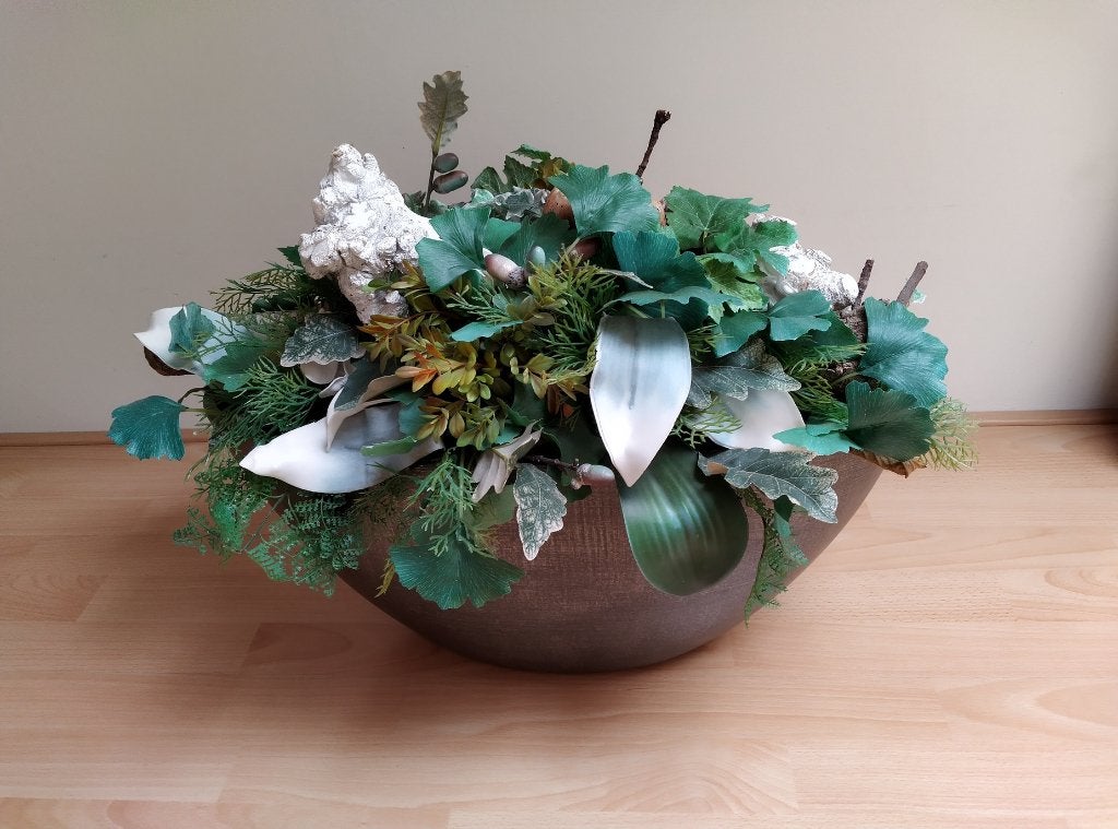 mooie pot met kunstplanten, Ophalen, Zo goed als nieuw, Kunstplant, Met pot of vaas