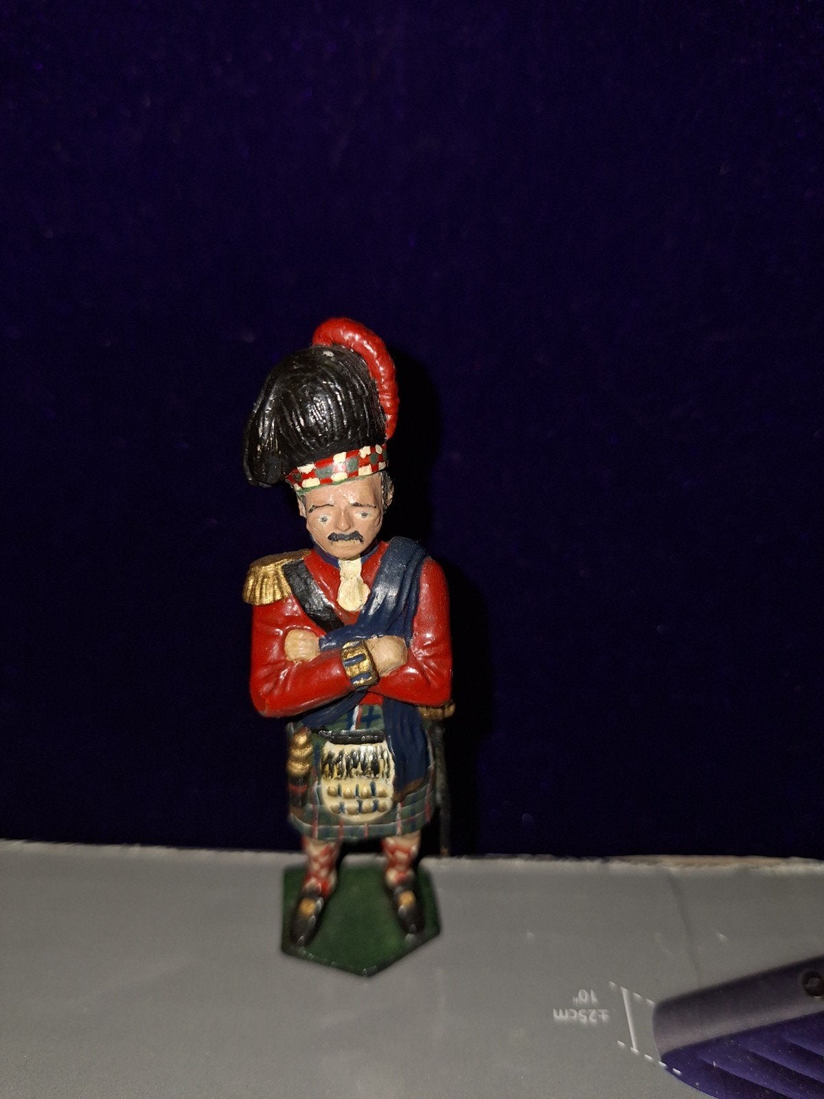 Vintage Schotse Militair Figuur - Miniatuur Soldaat, Verzenden, Overige soorten, Overige gebieden, Miniatuur of Beeldje