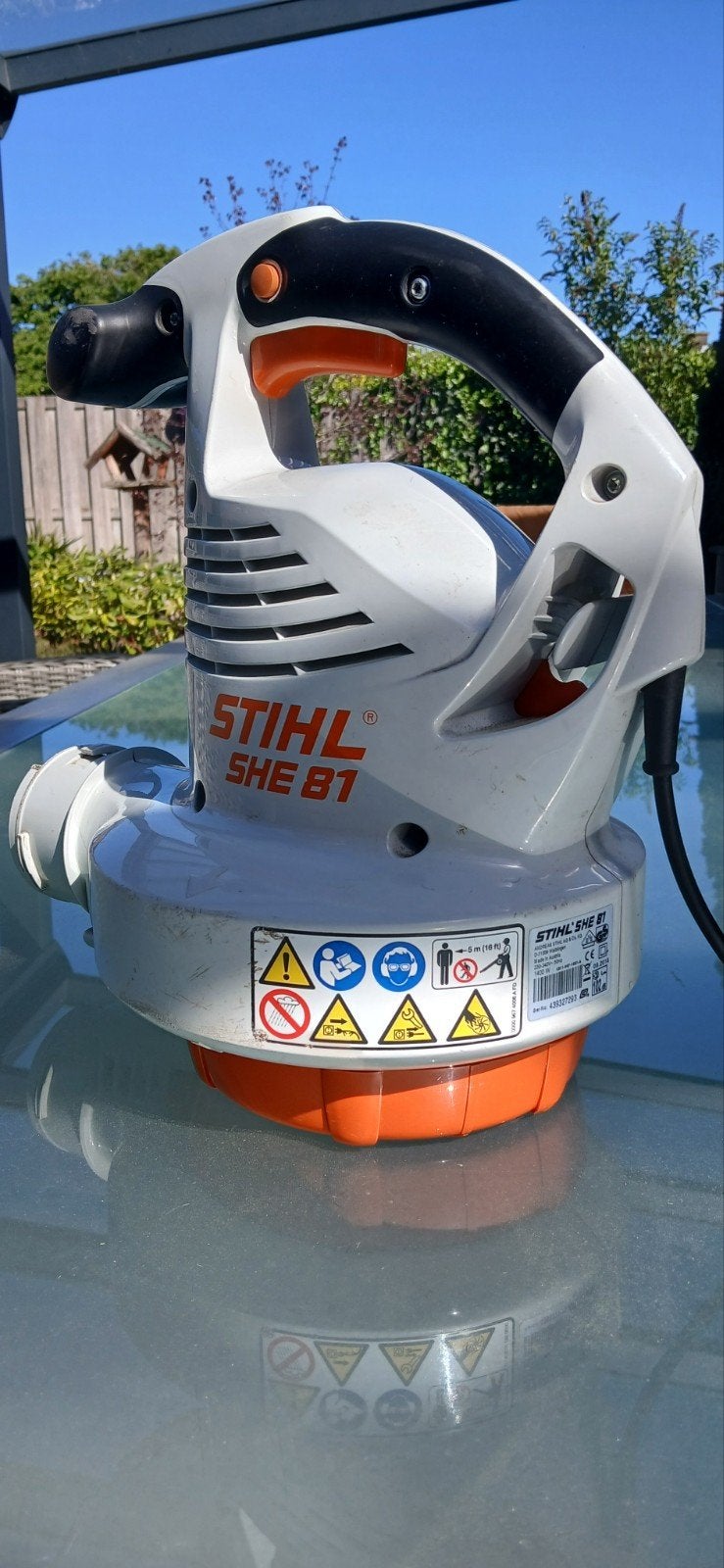 Stihl SHE 81 Elektrische Bladblazer/Bladzuiger, Ophalen, Stihl, Gebruikt, Handgedragen