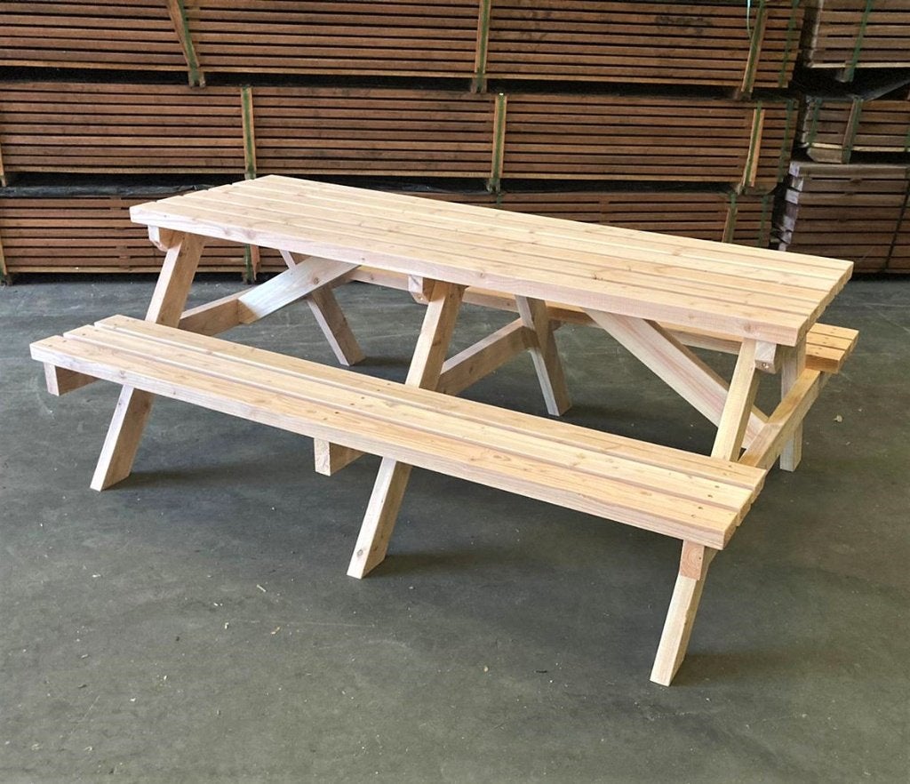 Grote Douglas Picknicktafels XXL, Ophalen of Verzenden, Nieuw, Rechthoekig, Hout