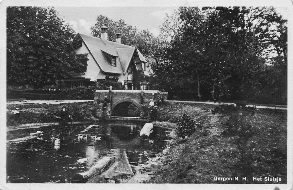702-150-035 Bergen N H Het Sluisje, Verzenden, Voor 1920, Gelderland