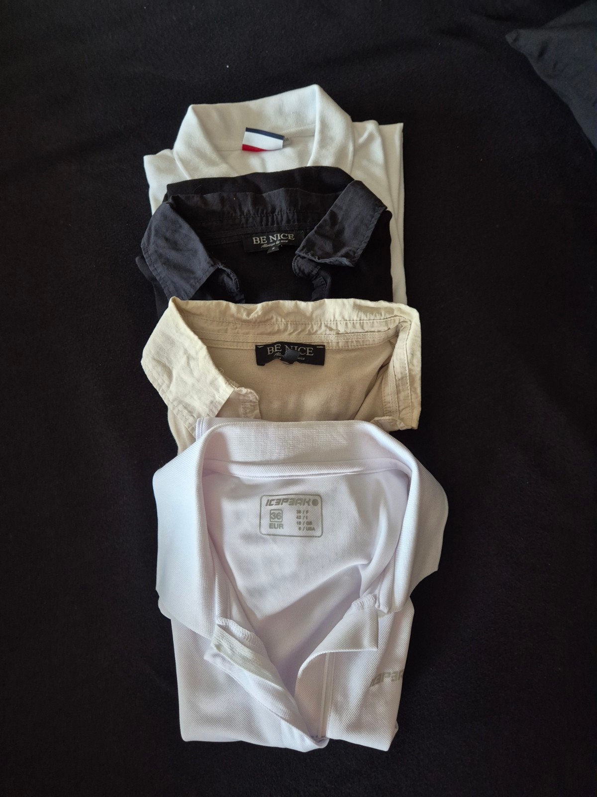 4 Dames Golf Poloshirts Maat 38 - Diverse Kleuren en Mouwen, Kleding | Dames, T-shirts, Gedragen, Maat 38/40 (M), Wit, Zonder mouw