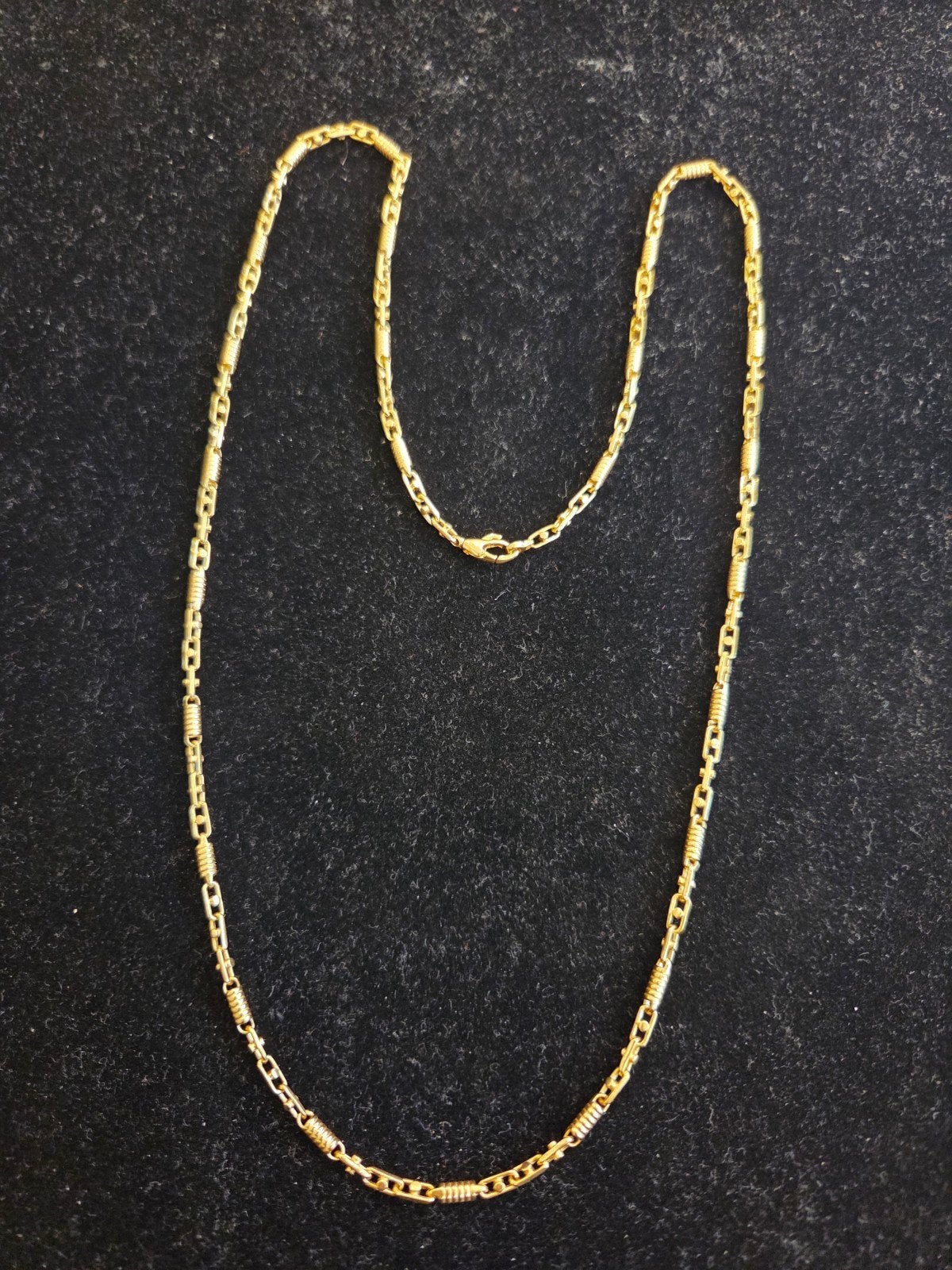 14 k gouden monte carlo ketting 16,1 gram 60 cm, Ophalen of Verzenden, Nieuw, Goud, Goud