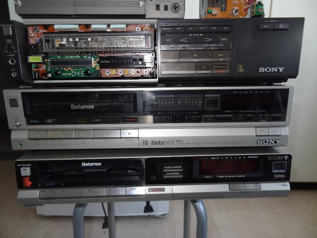 betamax  voor onder delen  diverse3n, Ophalen, Niet werkend, Betamax-speler of -recorder