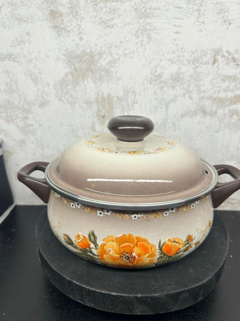Vintage WMF Stahlemail Kookpot Jaren '70 - Geëmailleerd, Antiek en Kunst, Antiek | Emaille, Ophalen of Verzenden