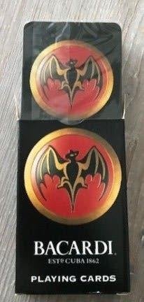 Bacardi Kaarten nieuwe Bacardi Bat Playing cards speelkaart, Verzamelen, Verzenden, Nieuw, Gebruiksvoorwerp