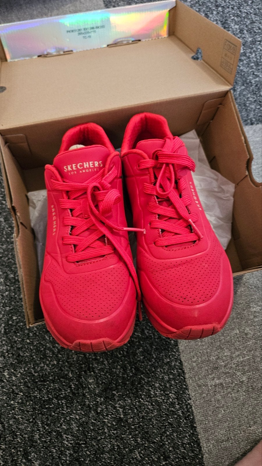 Skechers Sneakers Rood - Maat 39, Skechers, Ophalen of Verzenden, Rood, Sneakers of Gympen