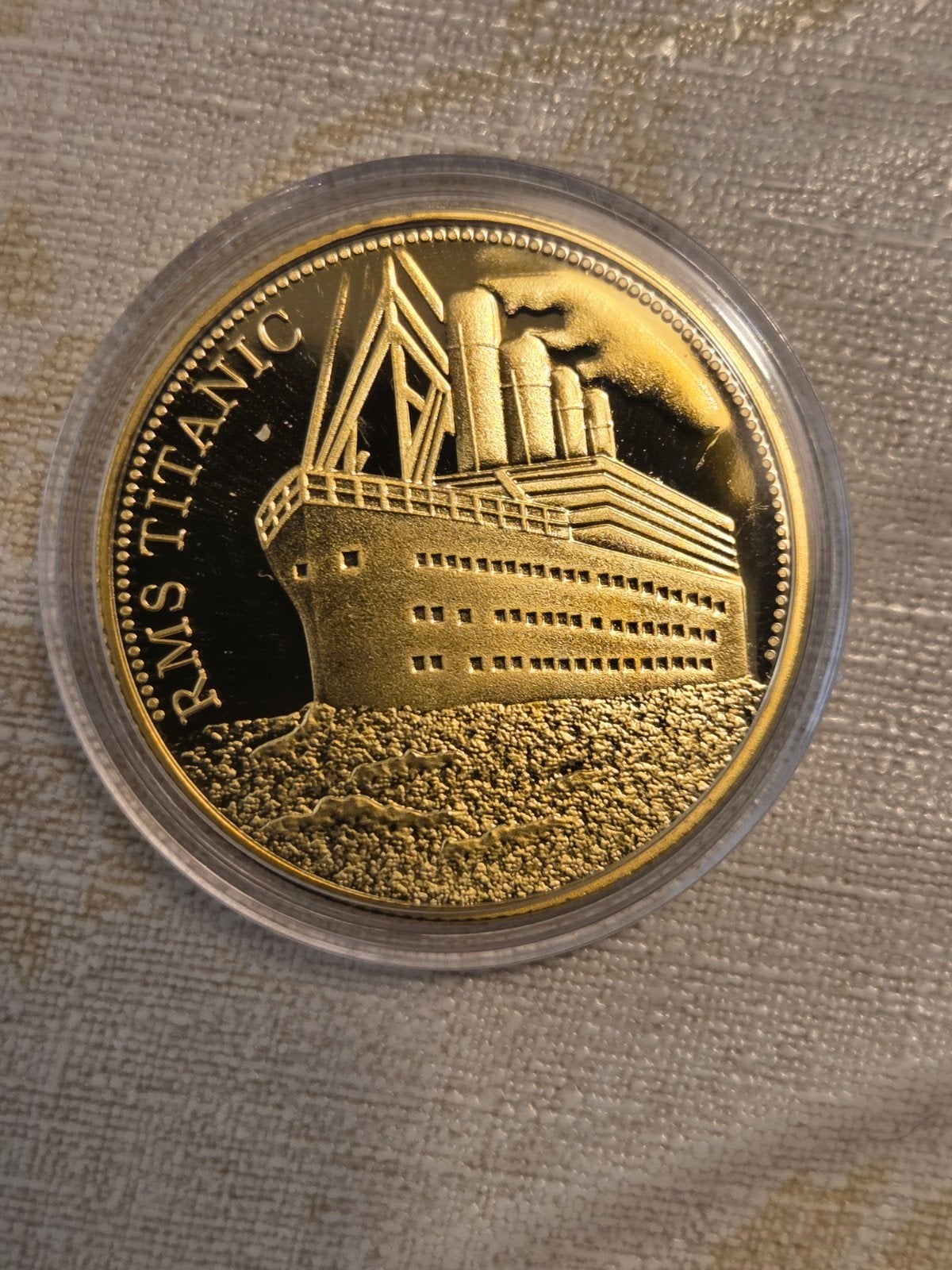 RMS Titanic Herdenkingsmunt - The Voyage of Titanic, Postzegels en Munten, Ophalen of Verzenden, Overige typen