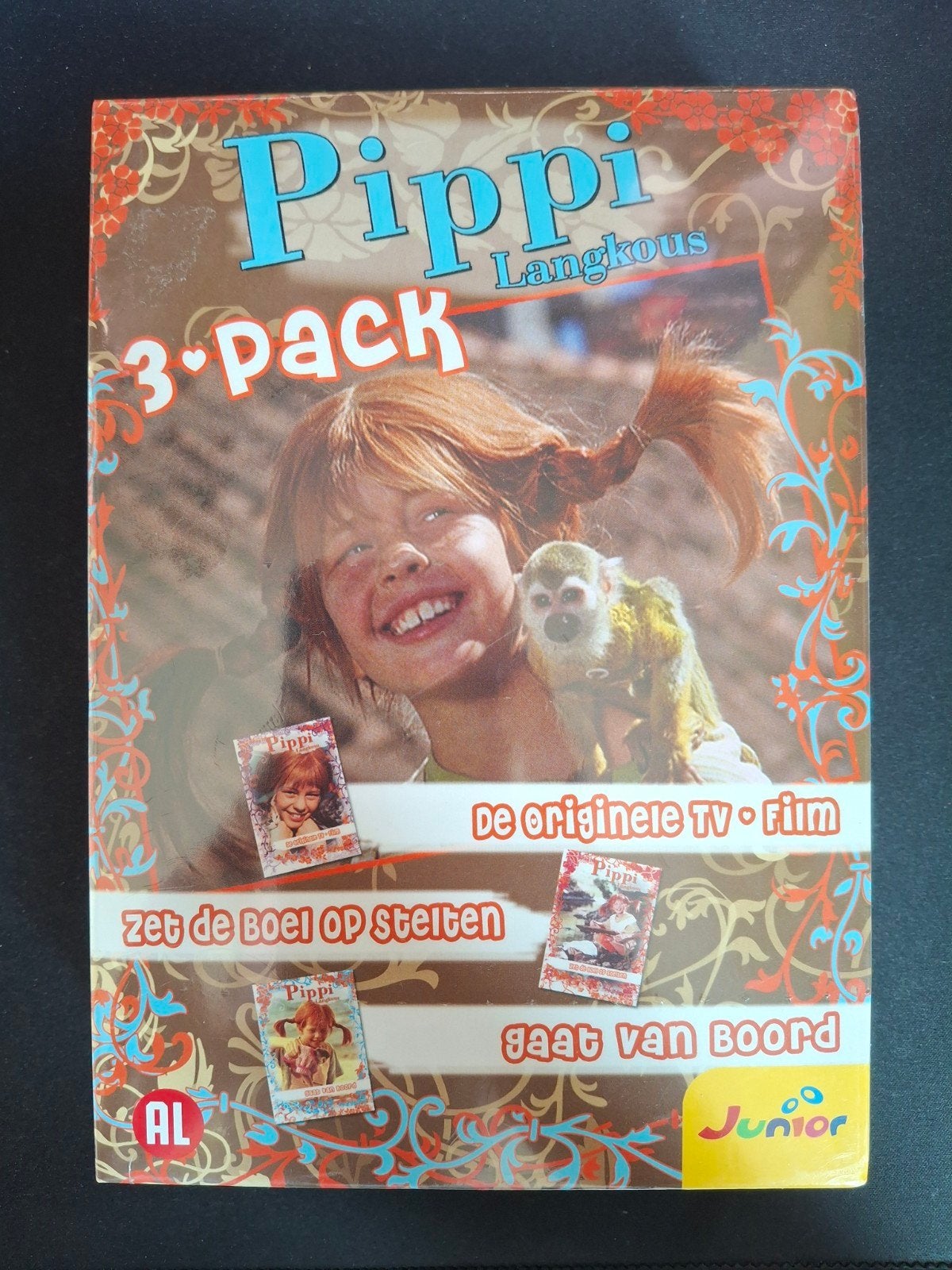 Pippi Langkous 3-pack DVD - Originele TV-film !4 voor 3!, Verzamelbox, Alle leeftijden, Familie, Nieuw in verpakking
