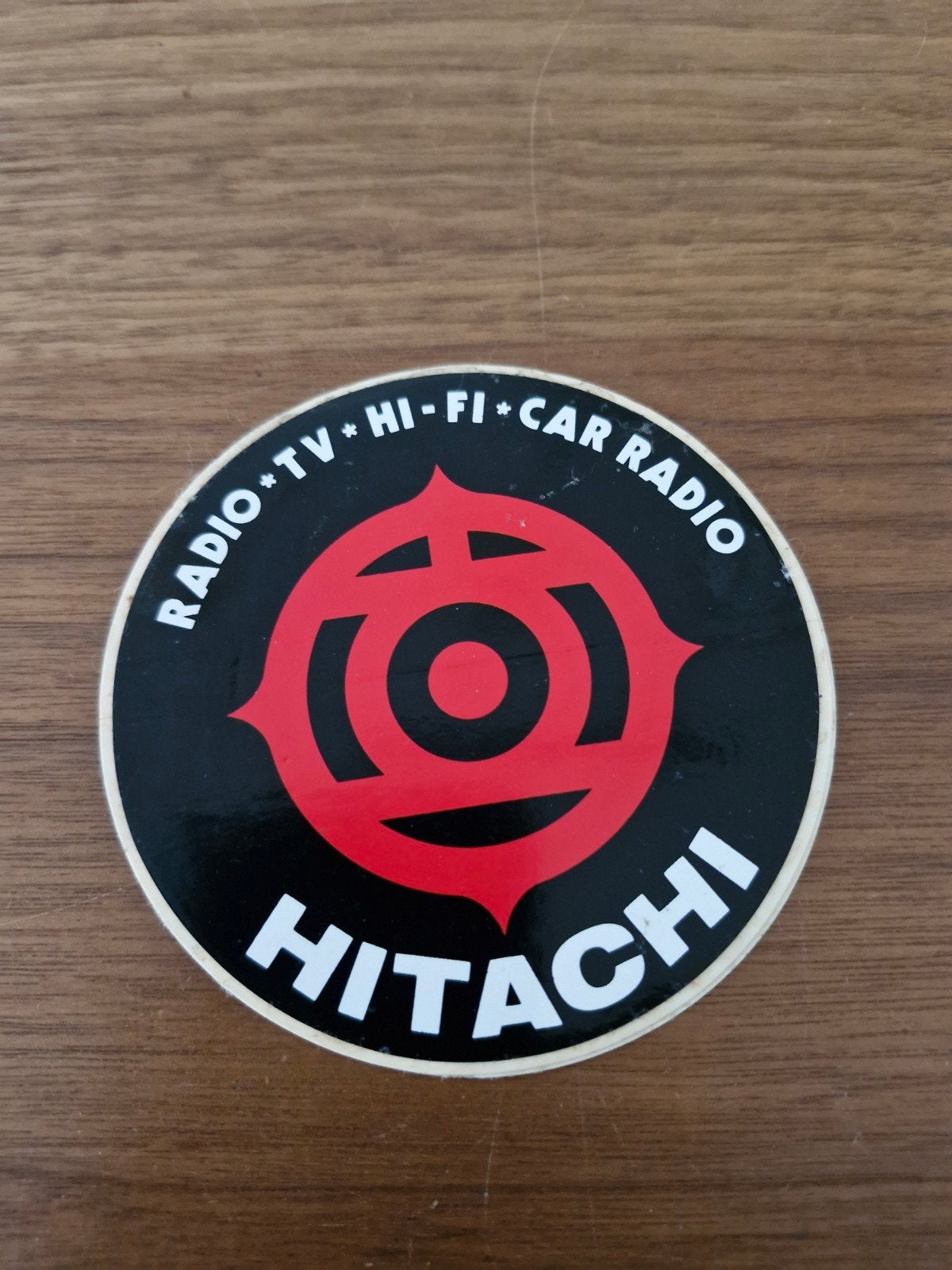 9260 Vintage Hitachi sticker - Radio TV Hi-Fi Car Radio, Verzamelen, Ophalen of Verzenden, Gebruikt, Merk