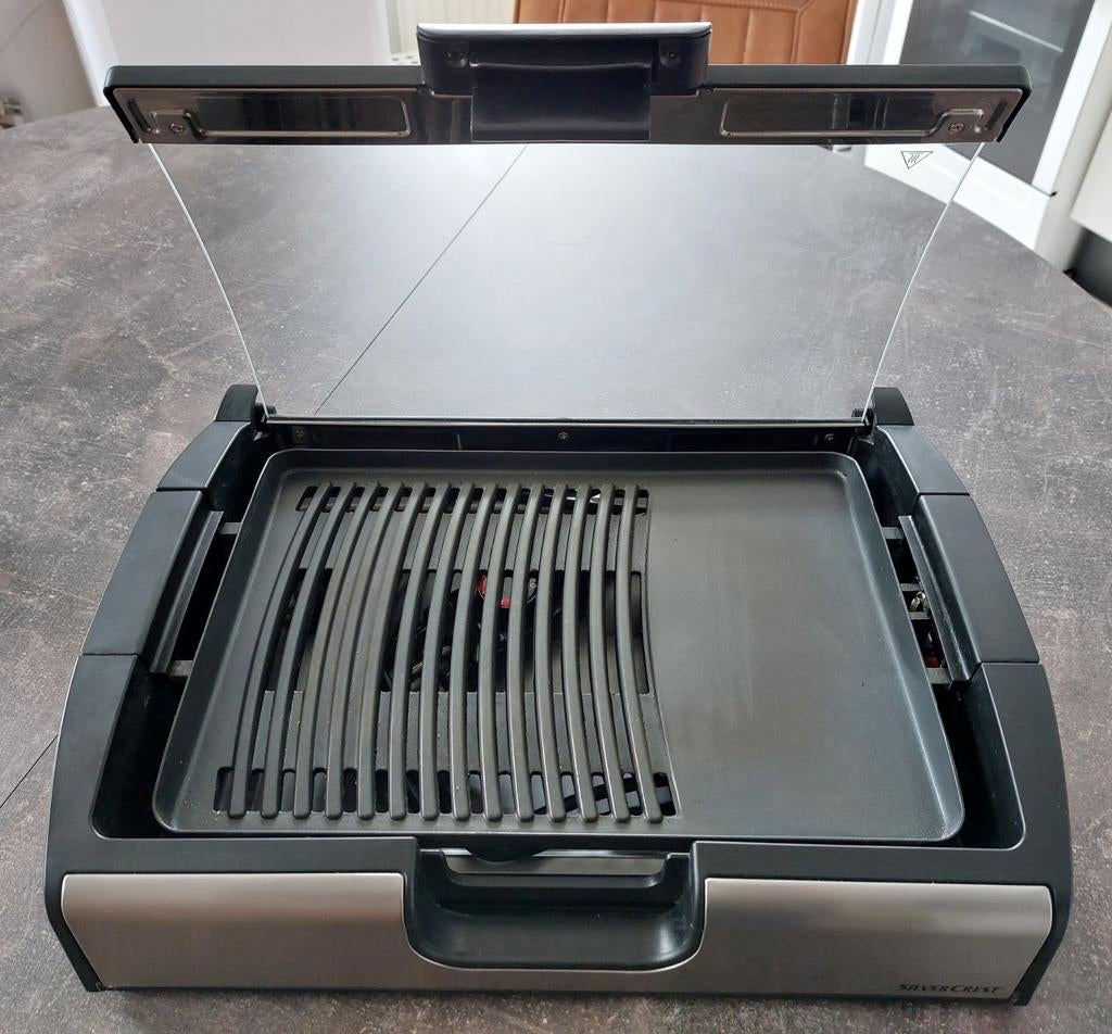 Elektrische tafelgrill, afneembaar spatscherm, Ophalen, Zo goed als nieuw