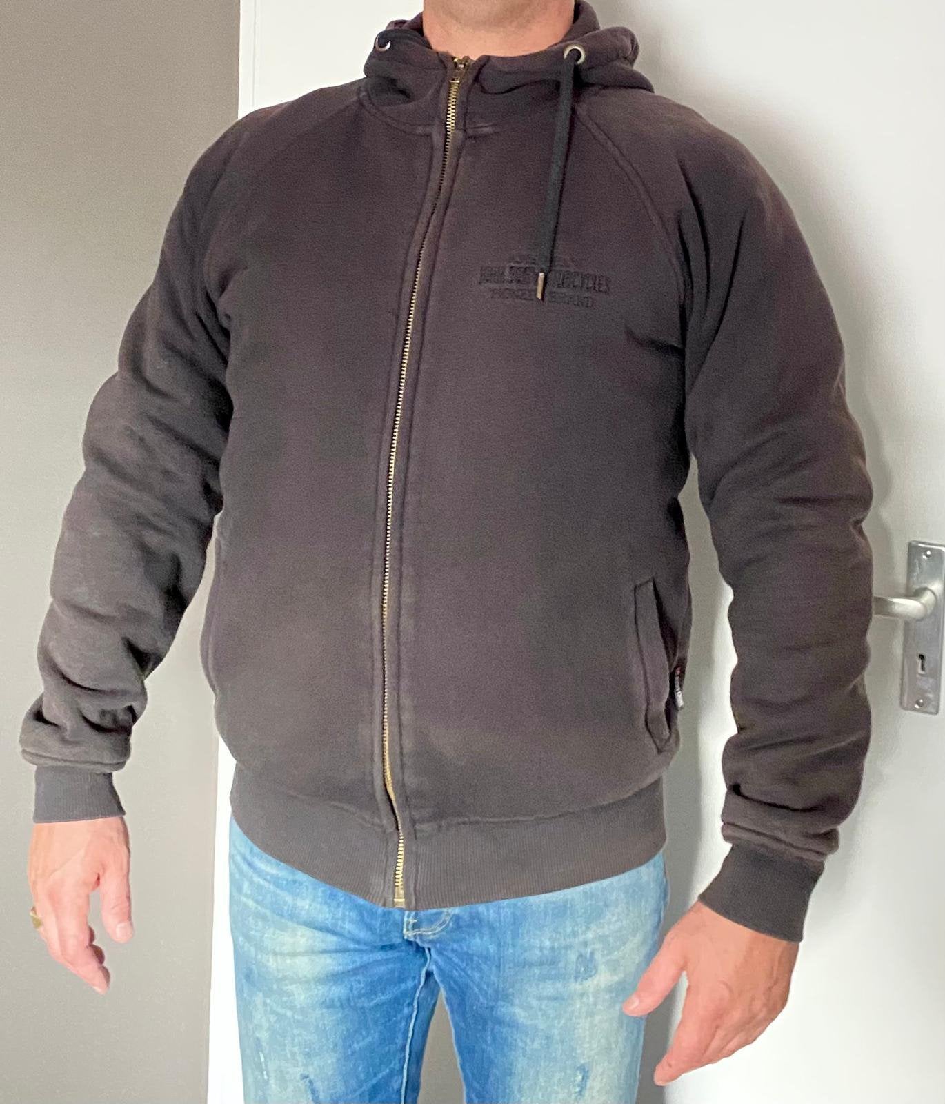 JOHN DOE kevlar motorhoodie , vintage zwart, maat L, Ophalen, Tweedehands, Heren, Jas | textiel
