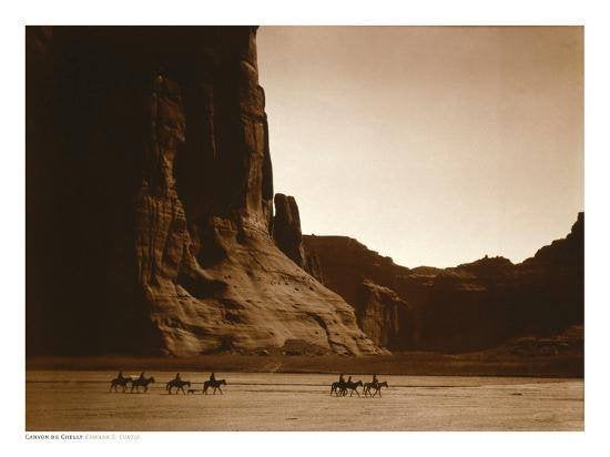 Edward S. Curtis - Canyon de Chelly - poster, Ophalen of Verzenden