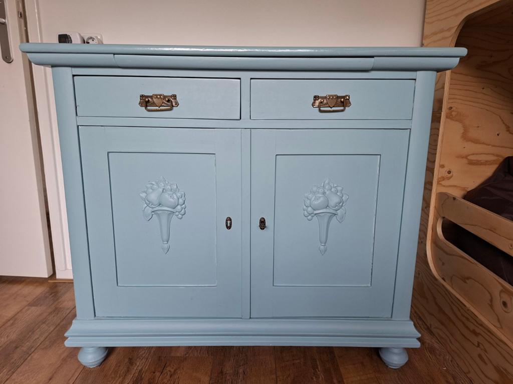 Commode kast vintage antiek, Ophalen, Gebruikt, 50 tot 70 cm, 100 cm of meer