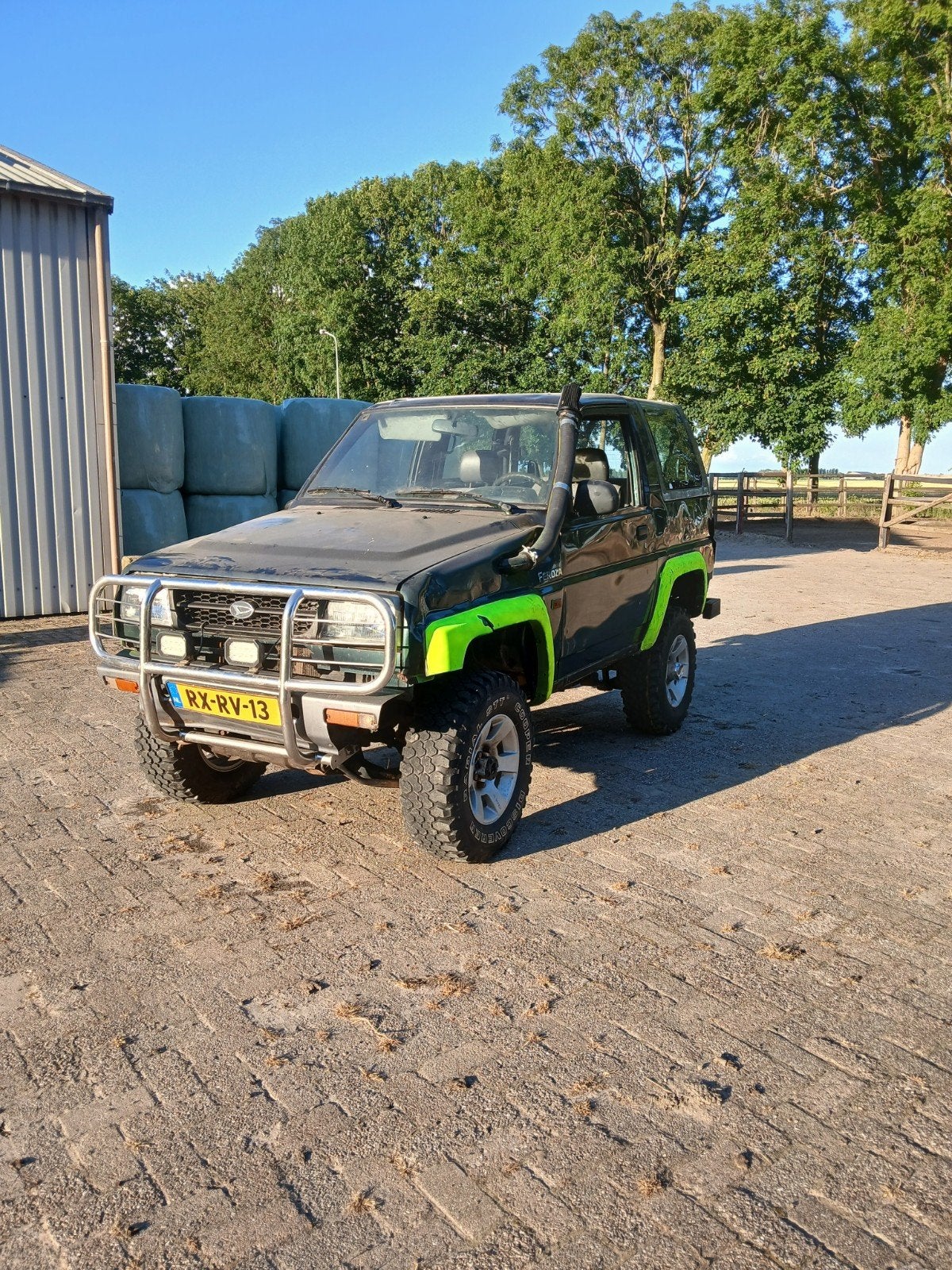 Daihatsu Feroza 1.6 Cabriotop 4WD 1997 Groen, Auto's, Daihatsu, Feroza, Stof, 1590 cc, Origineel Nederlands