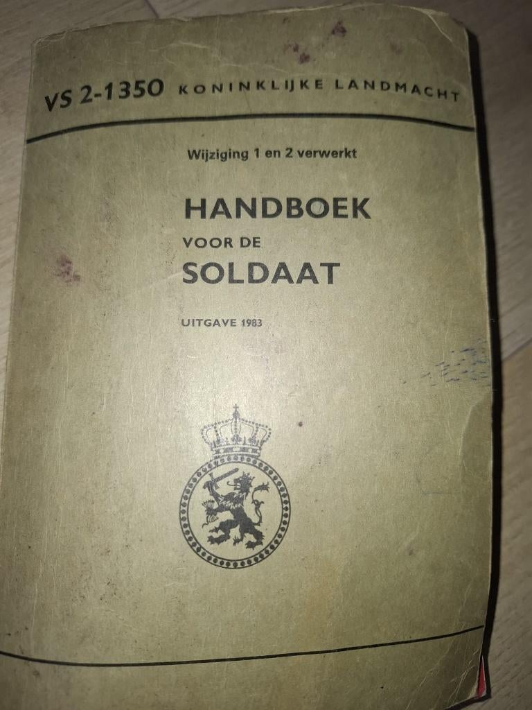 Handboek voor de soldaat, Ophalen, 1945 tot heden, Zo goed als nieuw, Landmacht