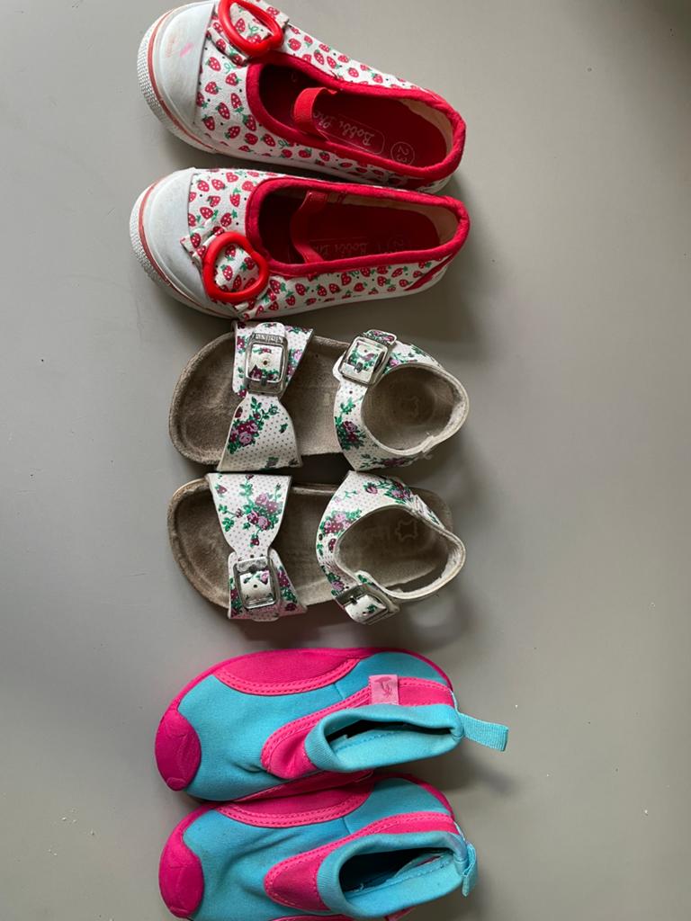 3 paar zomer schoentjes zie op, Gebruikt, Meisje, Schoenen, Ophalen of Verzenden