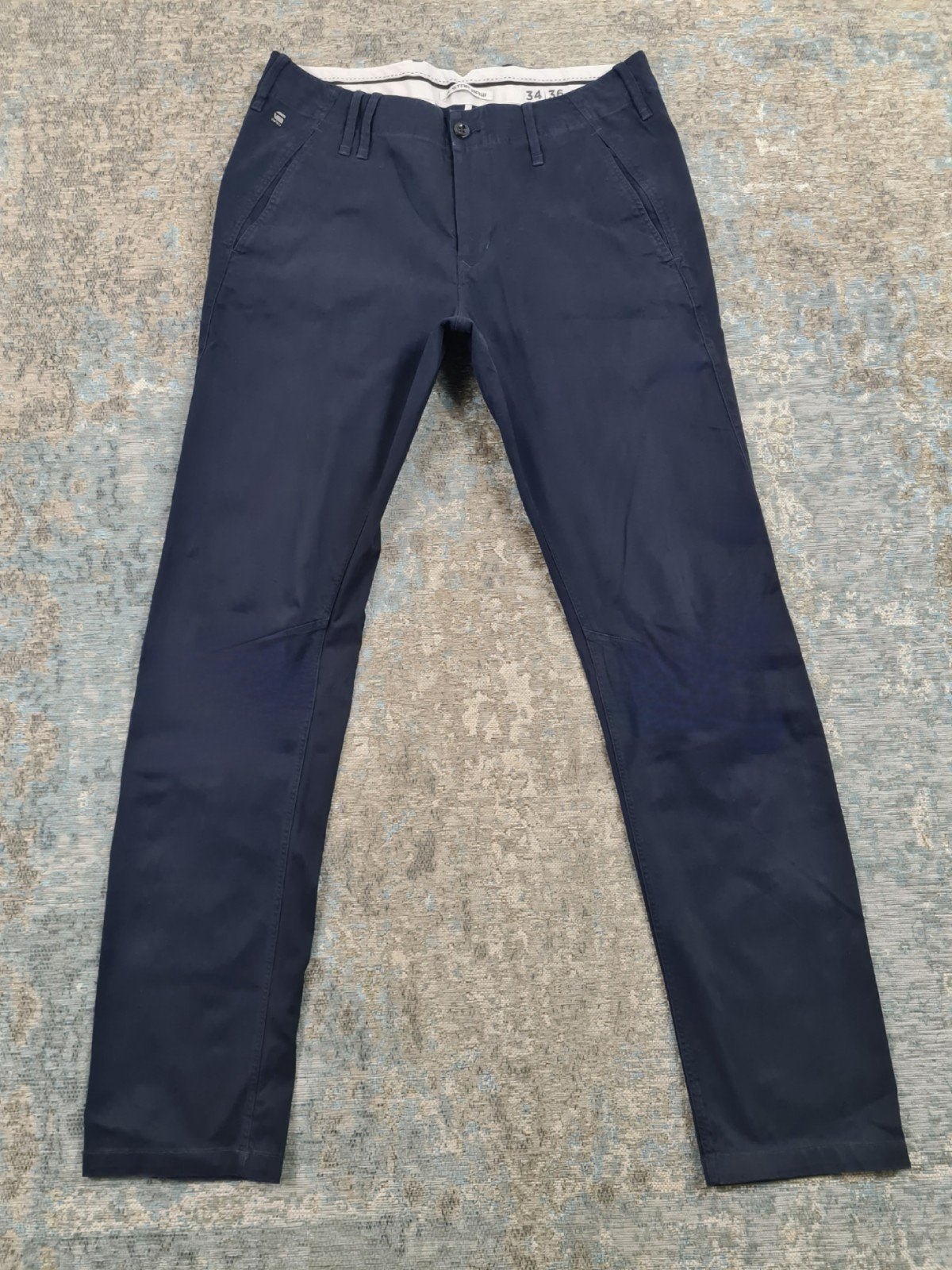 G-Star VETAR Slim Chino W34 L36 Slim STRETCH Bronno3436 Blue, https://www.g-star.com/nl_nl/customer-service, Ophalen of Verzenden