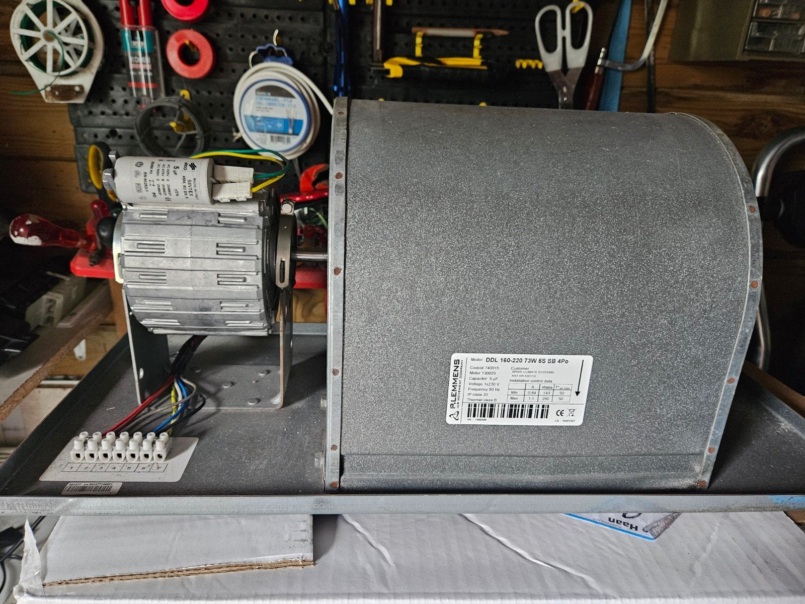 te koop: Brink B8-M lucht verwarming ventilator, Gebruikt, Kachel, Minder dan 60 cm, Ophalen of Verzenden