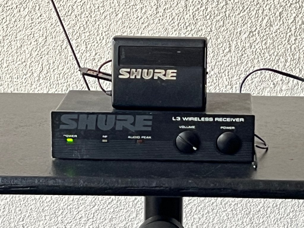 Shure L3 wireless receiver plus bodypack transmitter, Ophalen of Verzenden, Gebruikt, Overige typen, Draadloos