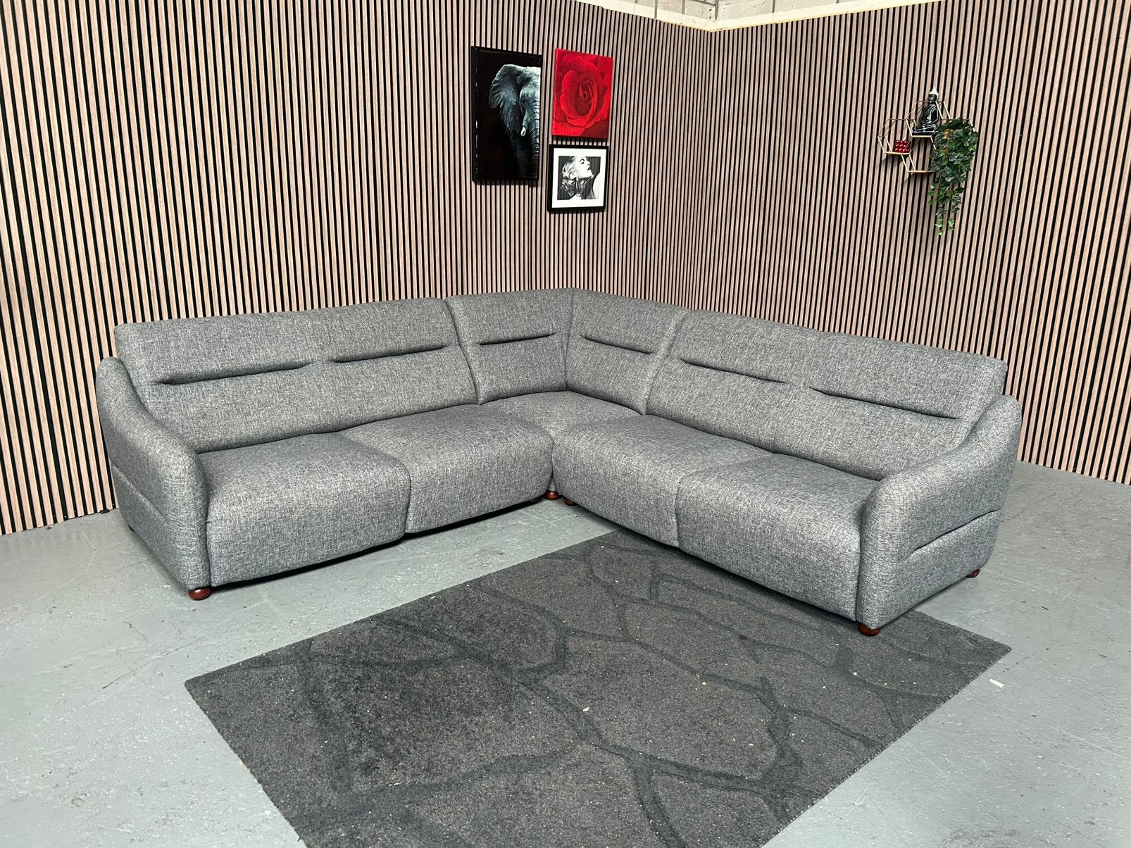 GRATIS LEVERING Hoekbank Grijs 275X275 GEREINIGD, 250 tot 300 cm, Hoekbank, Ophalen of Verzenden, Zo goed als nieuw