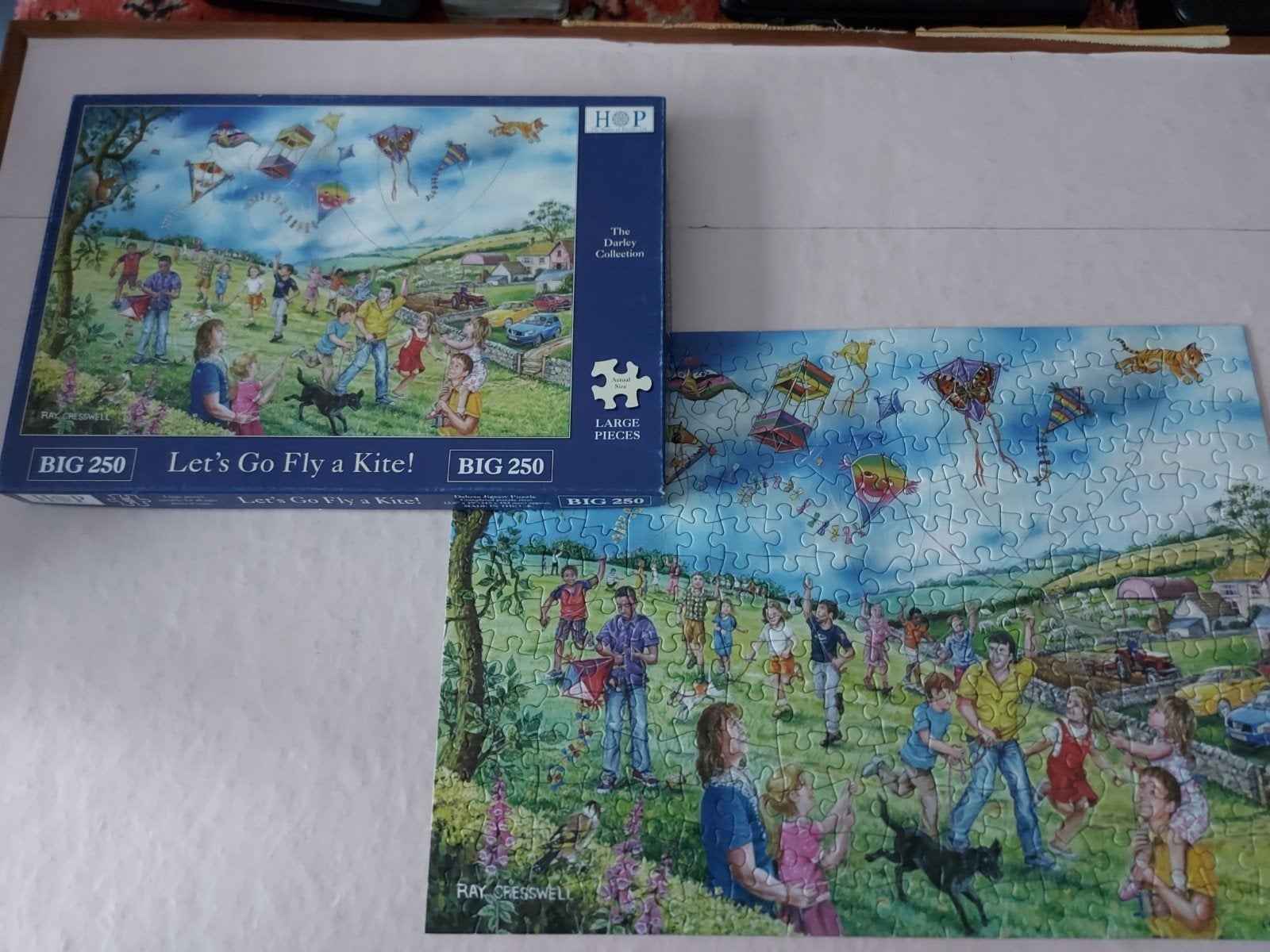 Legpuzzel Large Pieces BIG 250 stukjes Let's Go Fly a Kite, Ophalen, Minder dan 500 stukjes, Zo goed als nieuw